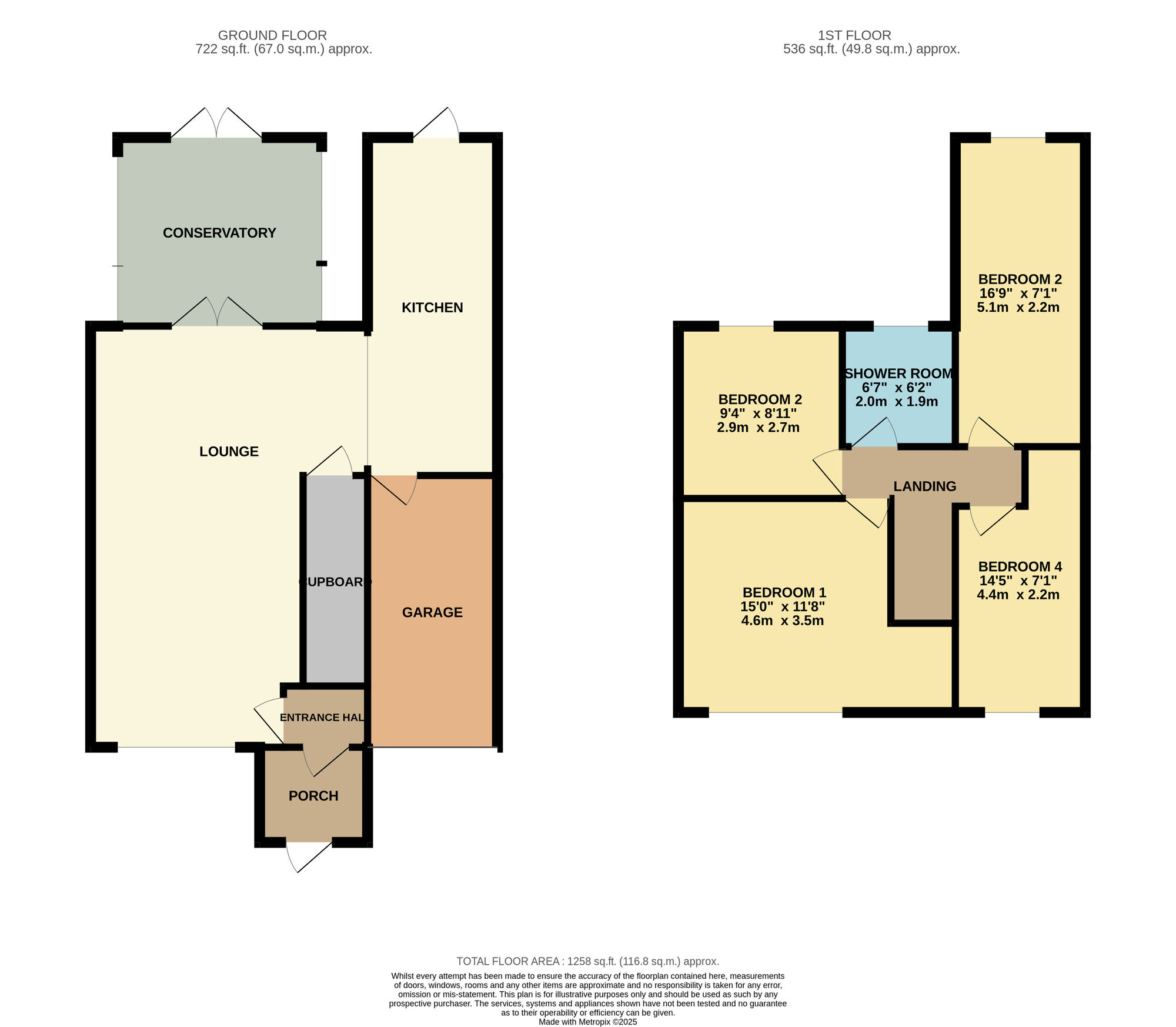 Floorplan of 4 bedroom Semi Detached House for sale, Anson Road, Denton, Manchester, M34