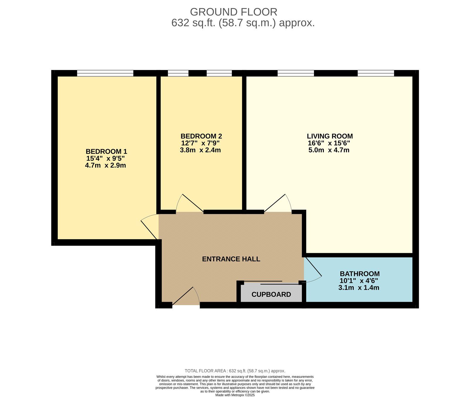 Floorplan of 2 bedroom  Flat to rent, Manchester Road, Denton, Greater Manchester, M34