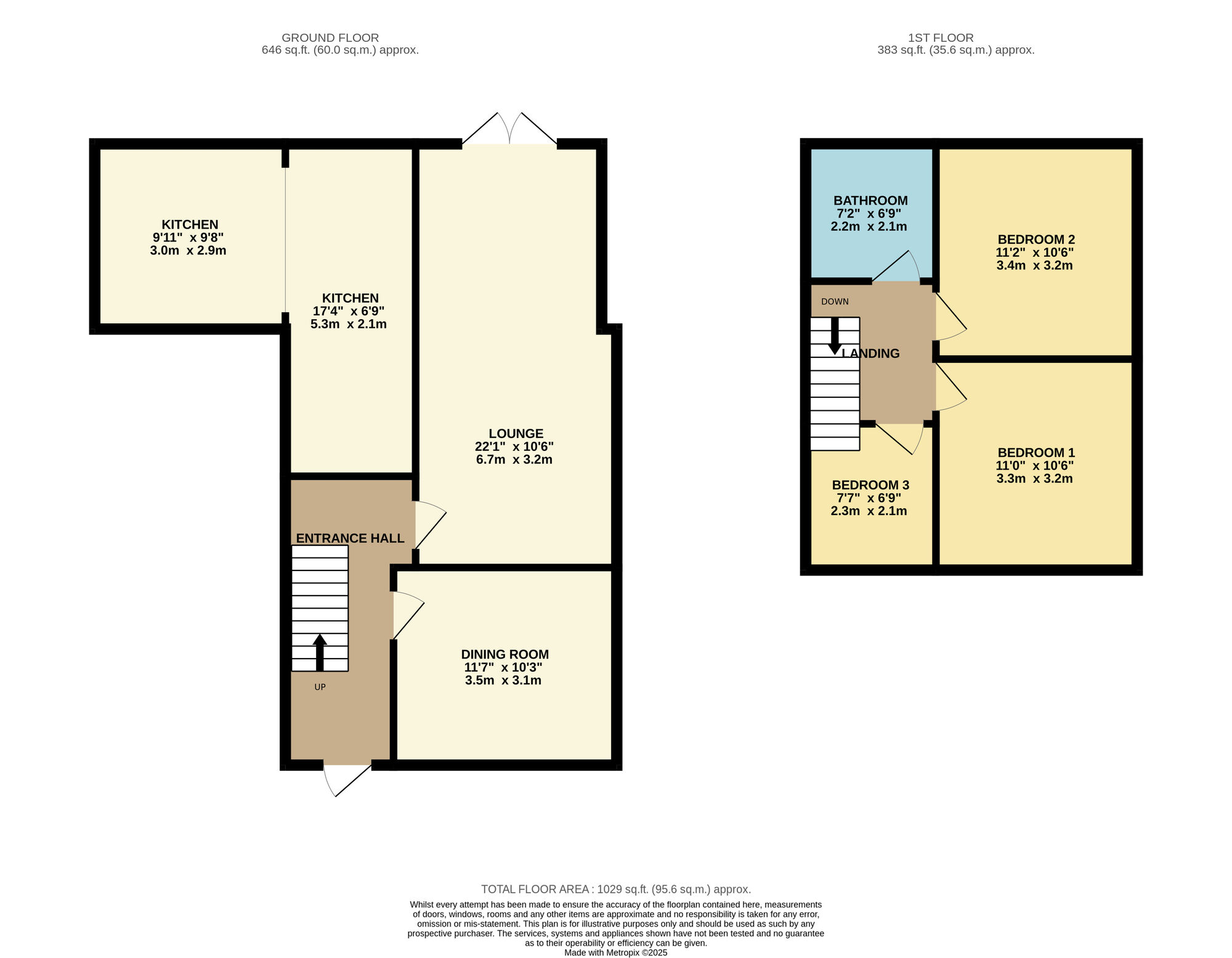 Floorplan of 3 bedroom Semi Detached House for sale, Haughton Hall Road, Denton, Greater Manchester, M34