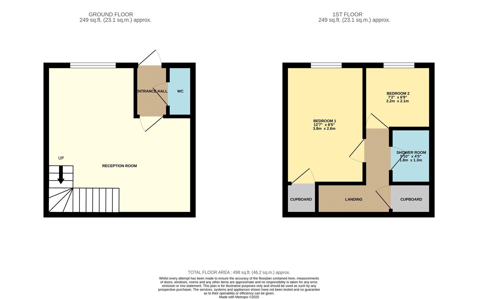 Floorplan of 2 bedroom End Terrace House to rent, Carrfield, Hyde, Greater Manchester, SK14