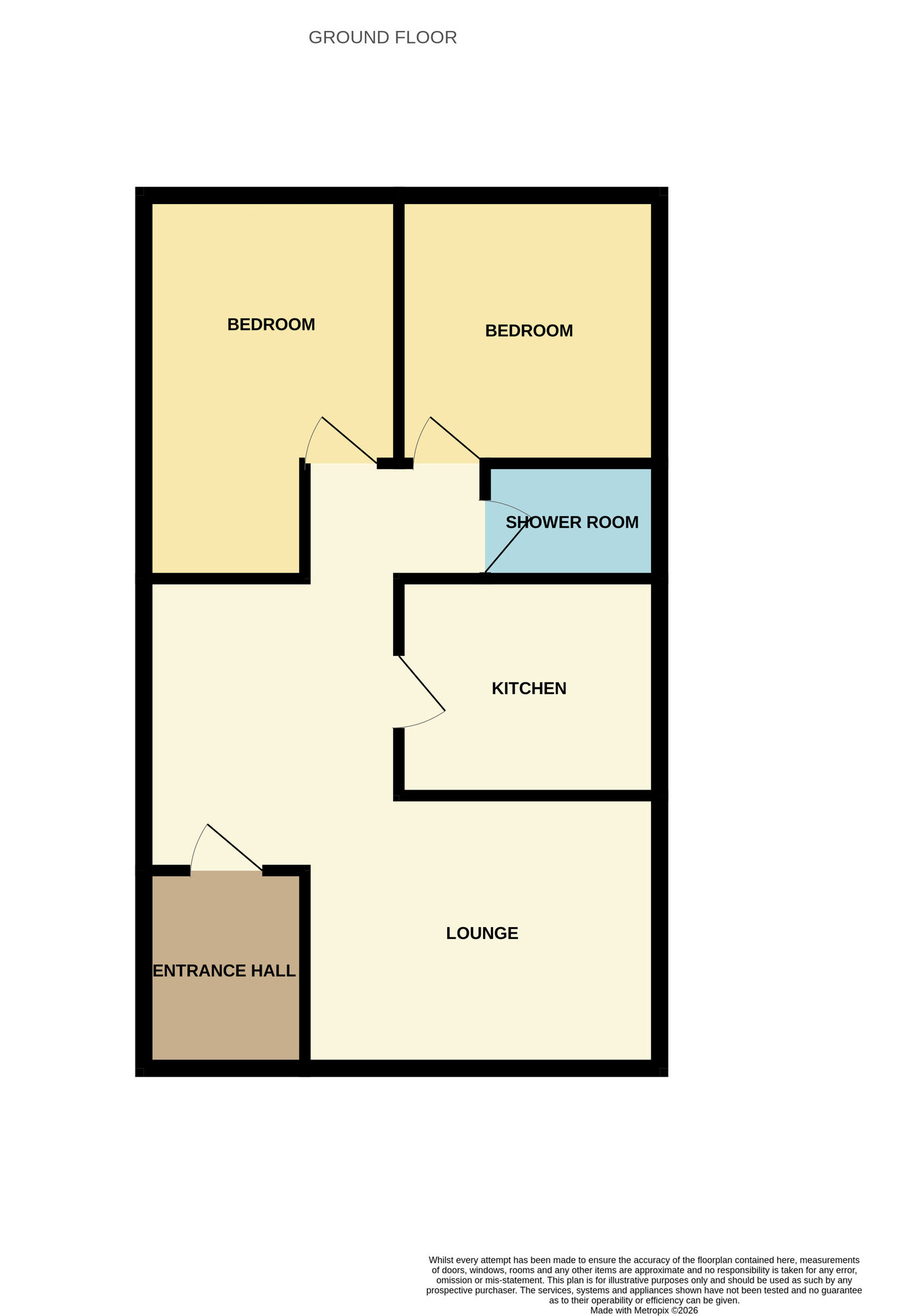 Floorplan of 2 bedroom Flat for sale, Sandheys, Denton, Greater Manchester, M34