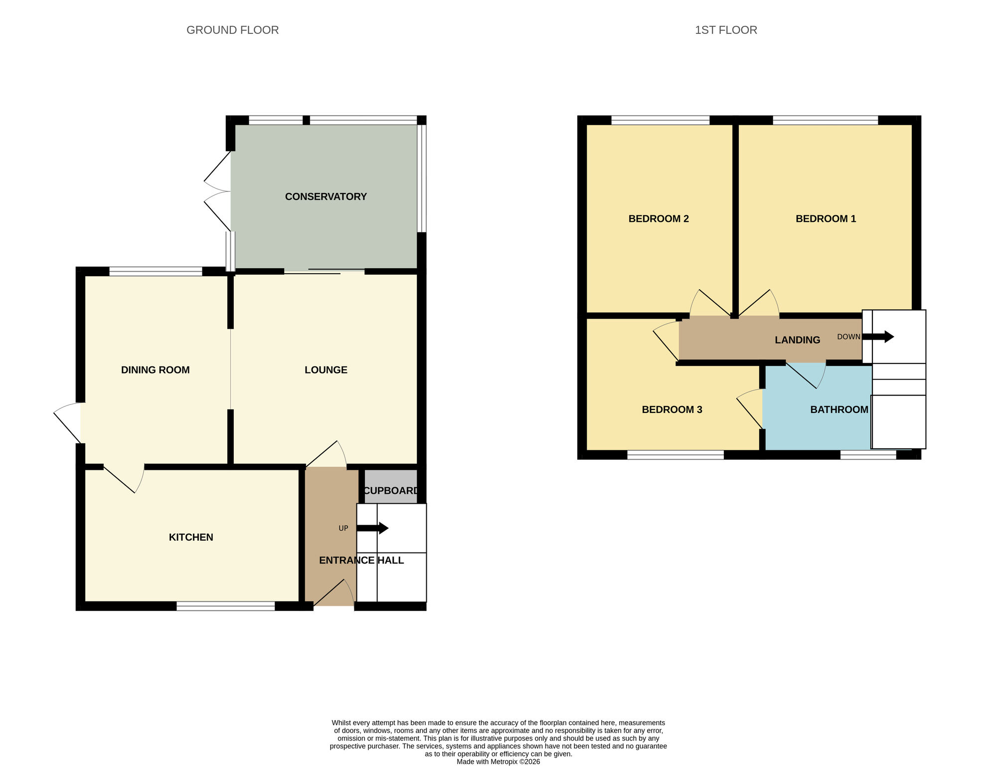 Floorplan of 3 bedroom End Terrace House for sale, Northumberland Road, Stockport, Greater Manchester, SK5
