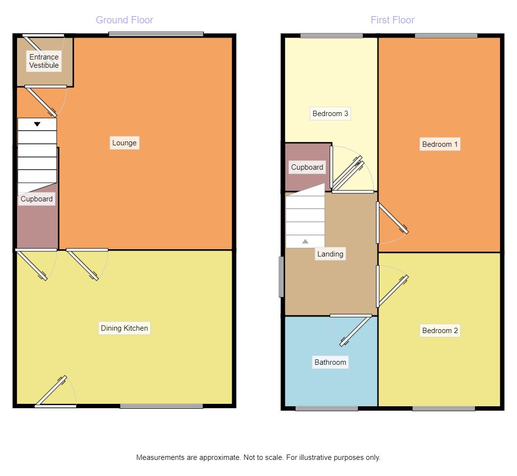 Floorplan of 3 bedroom Semi Detached House for sale, Landsberg Terrace, Failsworth, Greater Manchester, M35