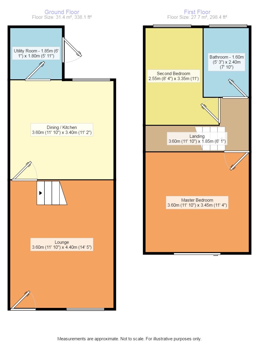 Floorplan of 2 bedroom Mid Terrace House for sale, Highfield Street, Denton, Manchester, M34