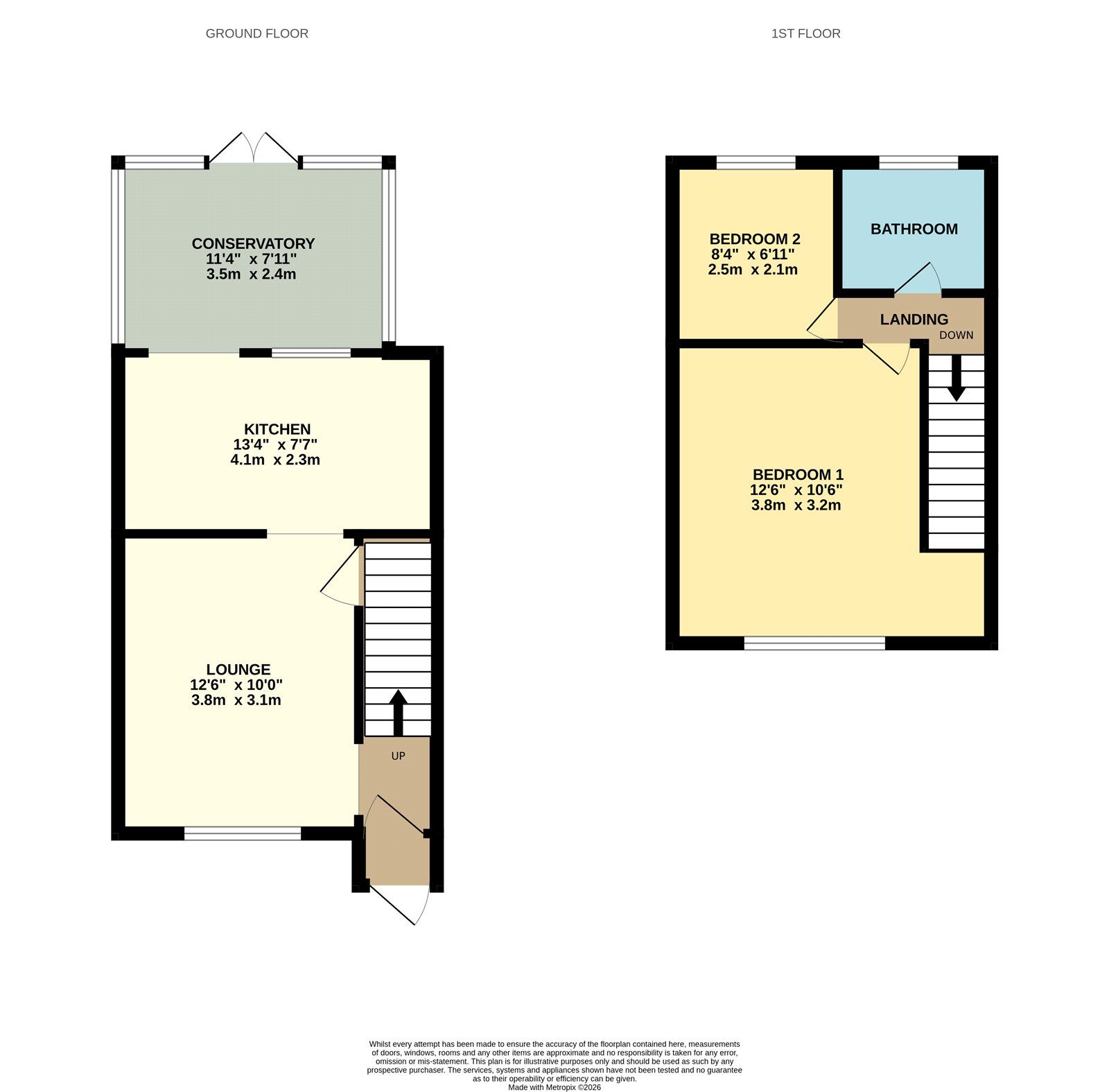 Floorplan of 2 bedroom End Terrace House for sale, Maple Avenue, Denton, Greater Manchester, M34
