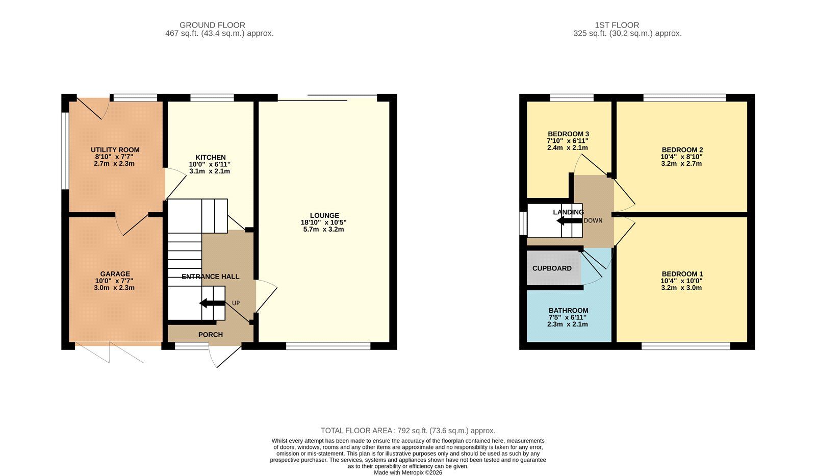 Floorplan of 3 bedroom Semi Detached House for sale, Warren Close, Denton, Greater Manchester, M34