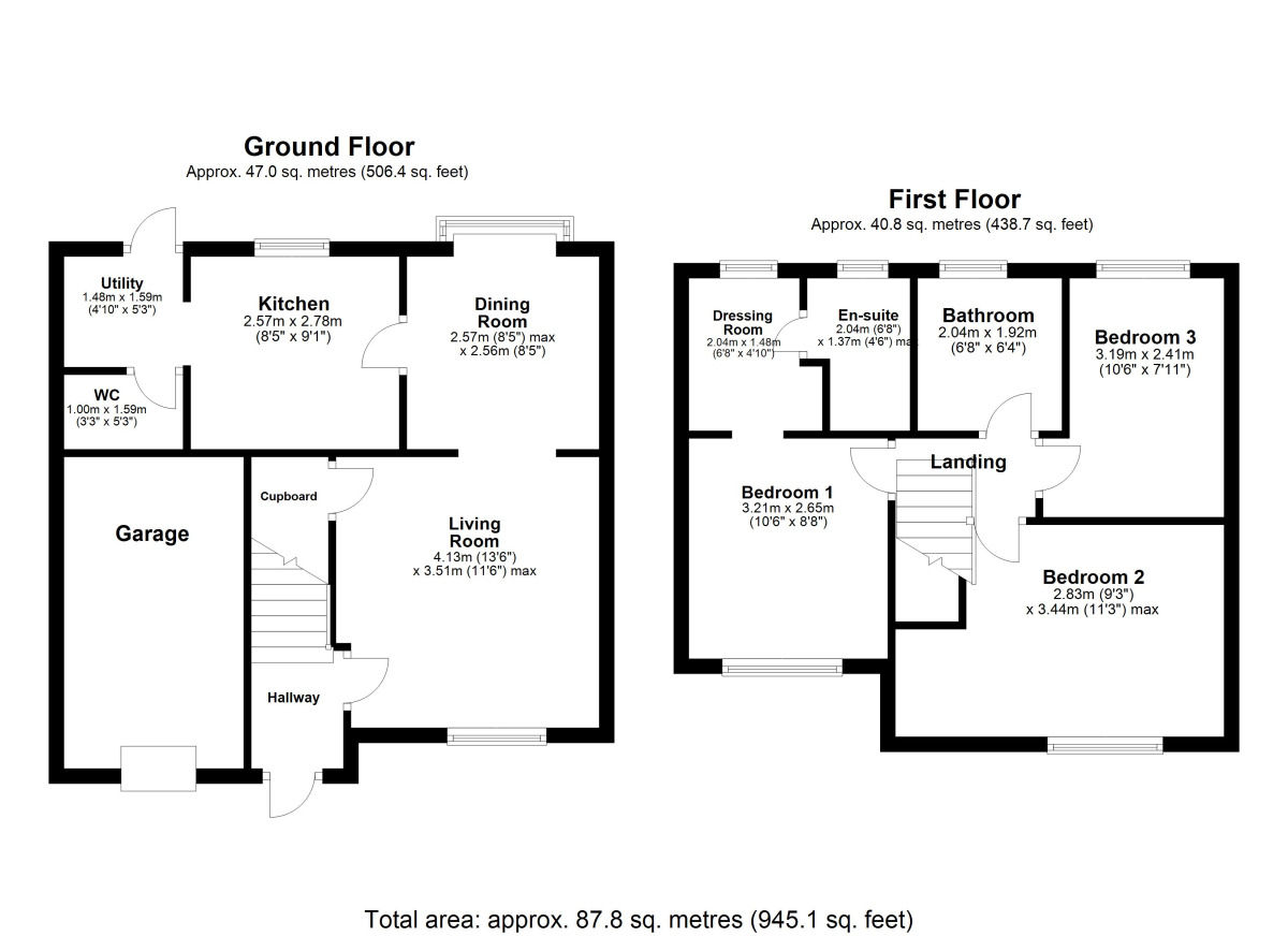 Floorplan of 3 bedroom Detached House to rent, Holly Crescent, Sacriston, Durham, DH7