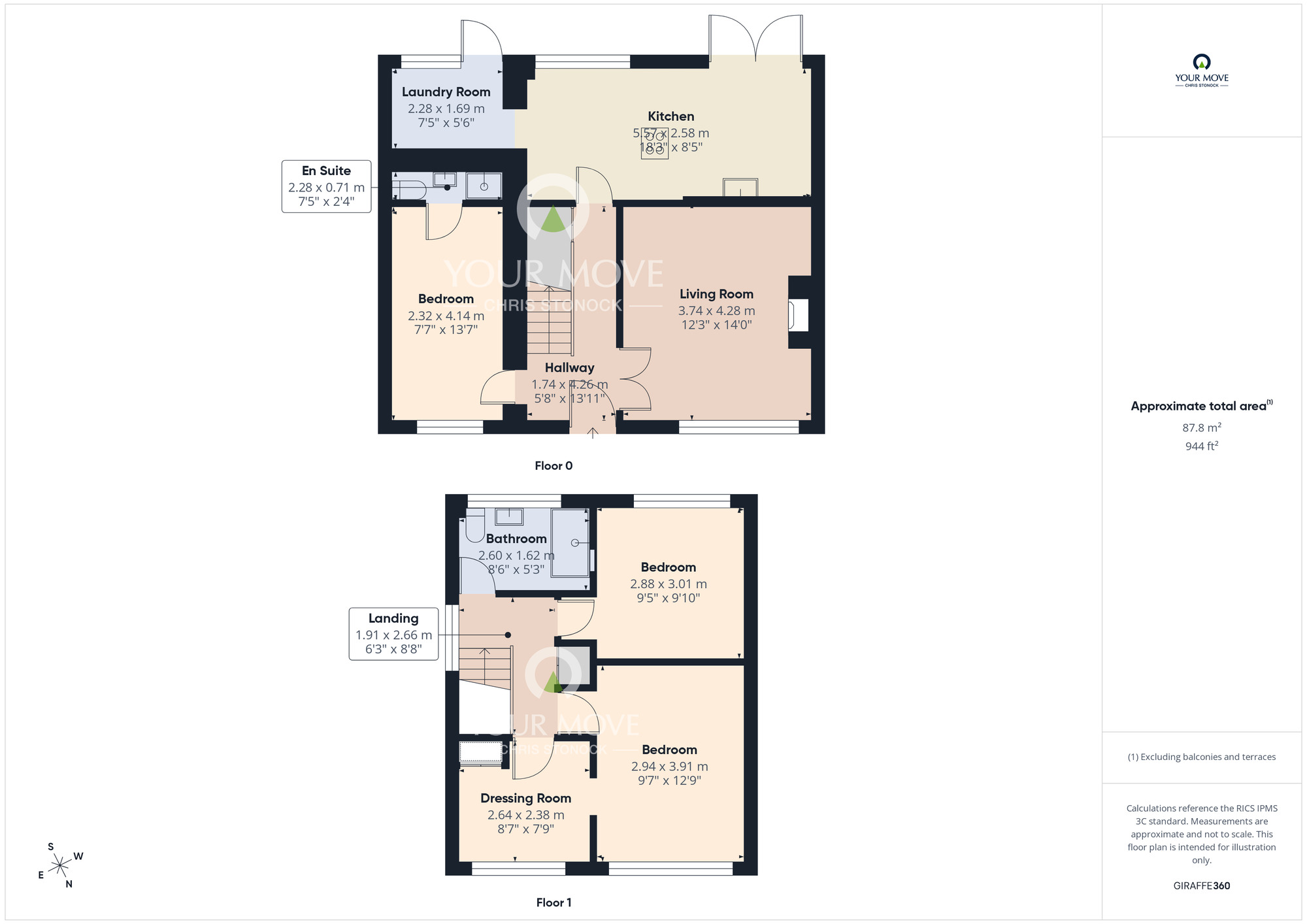 Floorplan of 3 bedroom Link Detached House for sale, Thornley Close, Ushaw Moor, Durham, DH7