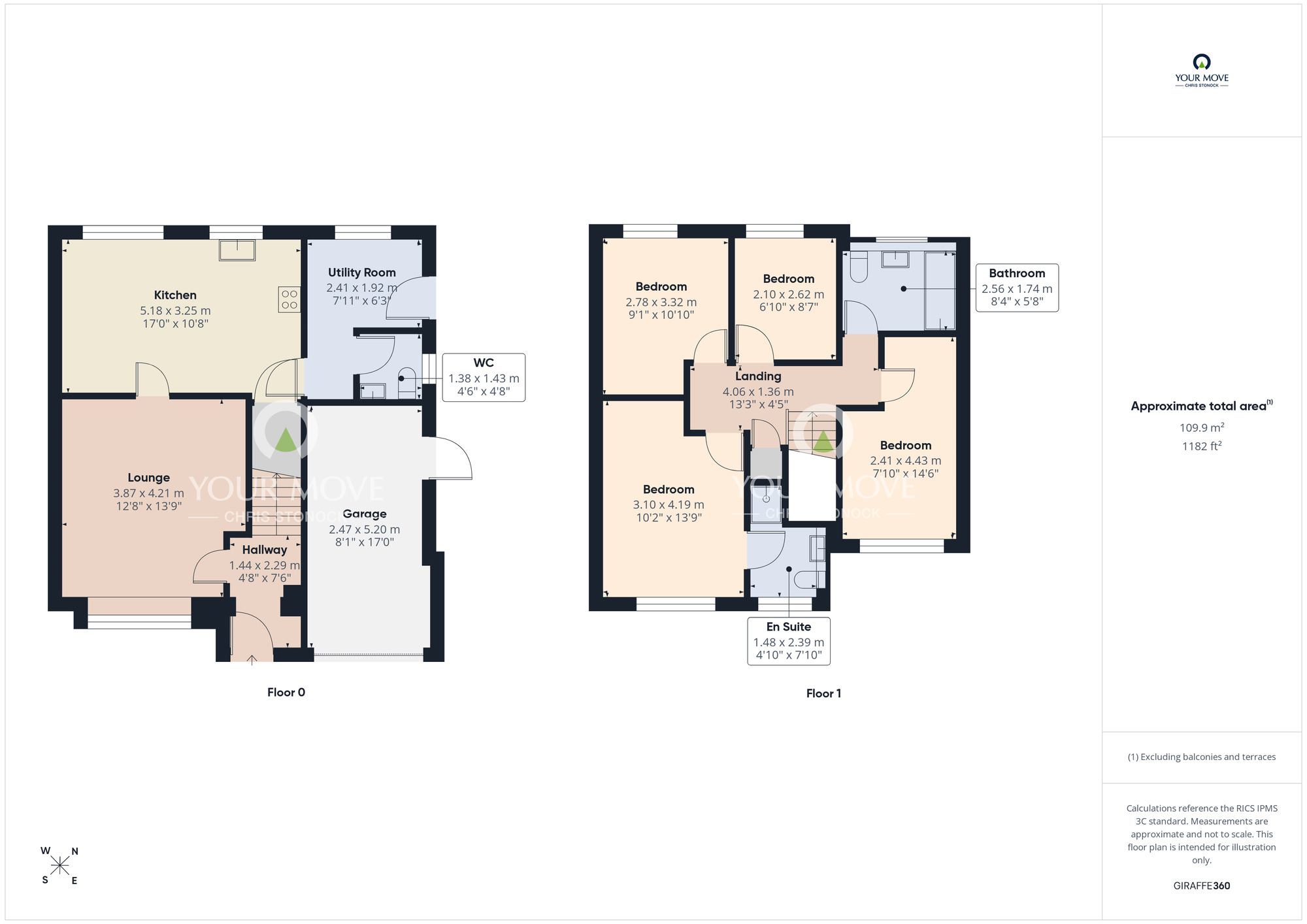 Floorplan of 4 bedroom Detached House for sale, Alston Way, Meadowfield, Durham, DH7