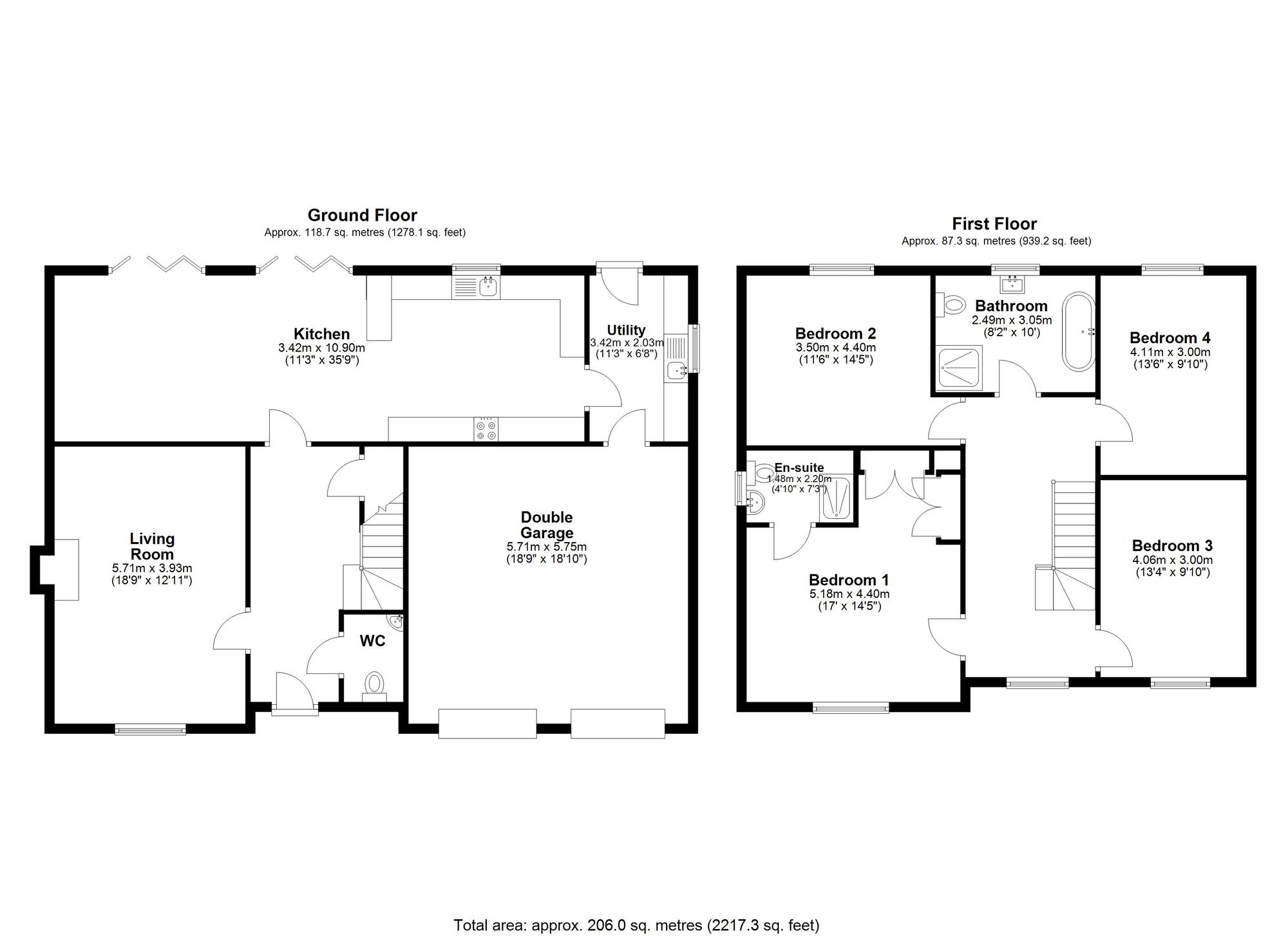 Floorplan of 4 bedroom Detached House for sale, Dean Lane, Spennymoor, Durham, DL16