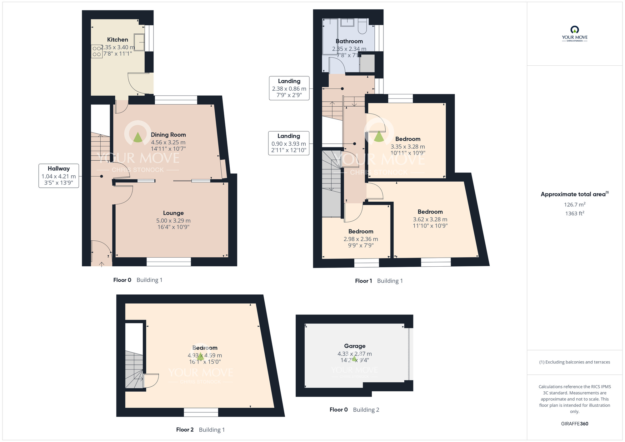 Floorplan of 4 bedroom End Terrace House for sale, Blandford Street, Ferryhill, Durham, DL17