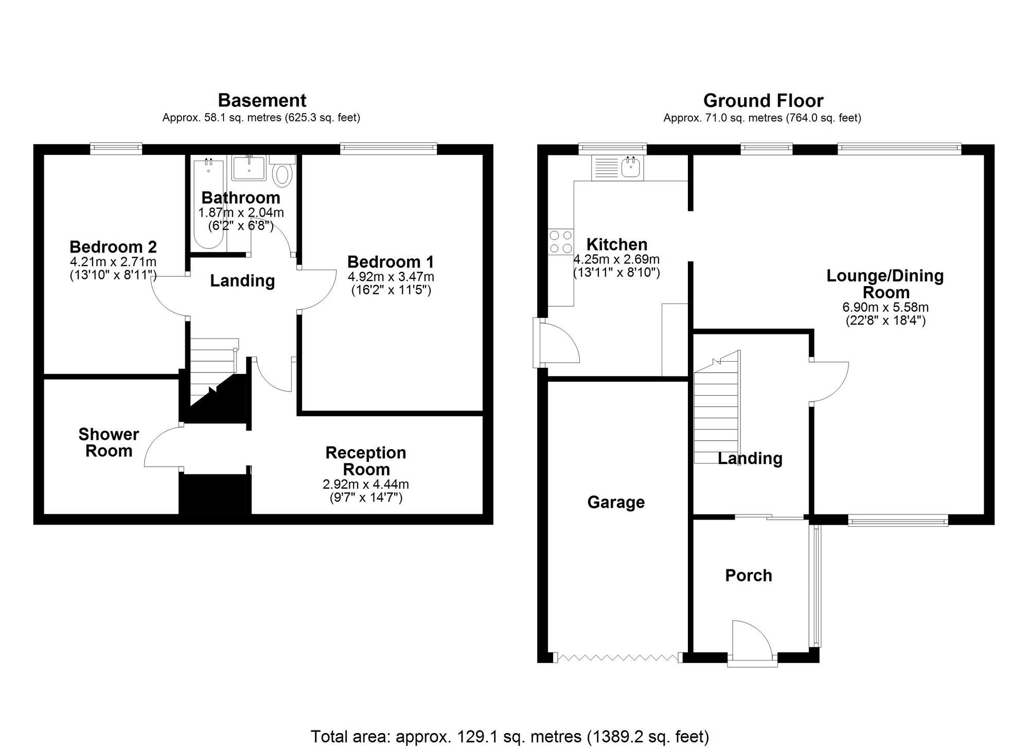 Floorplan of 2 bedroom Semi Detached House for sale, Orchard Drive, Durham, DH1