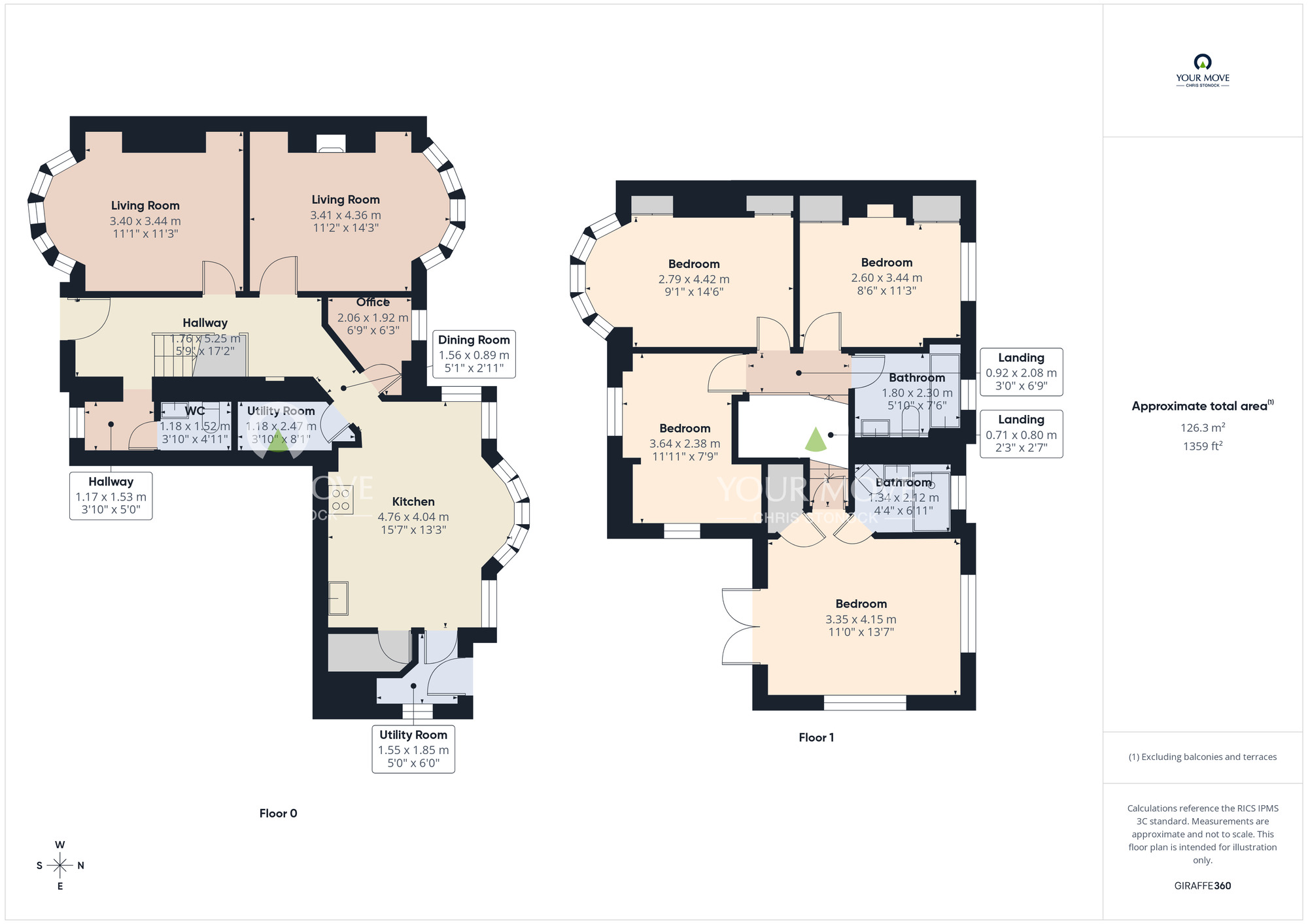 Floorplan of 4 bedroom Semi Detached House to rent, Redhills Lane, Durham, DH1