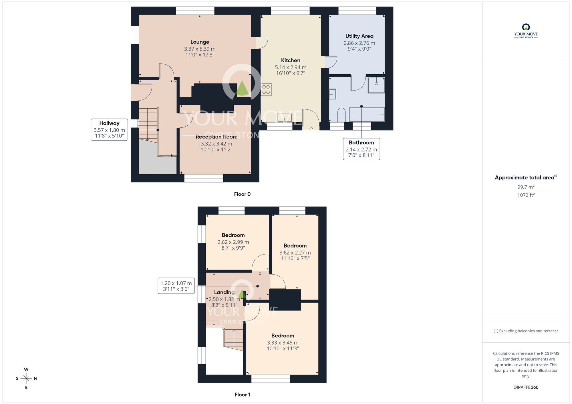 Floorplan of 3 bedroom Detached House to rent, Barkers Haugh, Durham, DH1