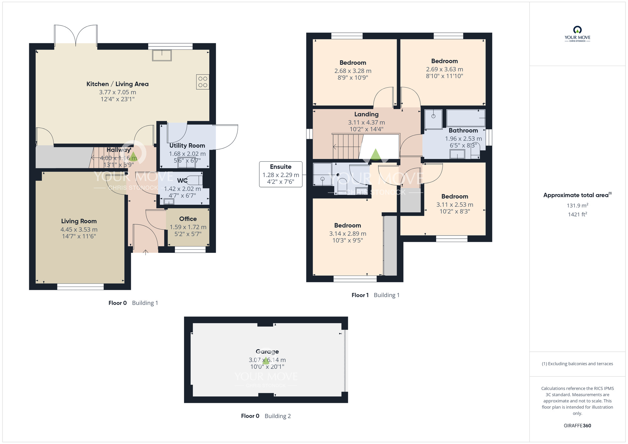 Floorplan of 4 bedroom Detached House for sale, Humber Close, Durham, DH1