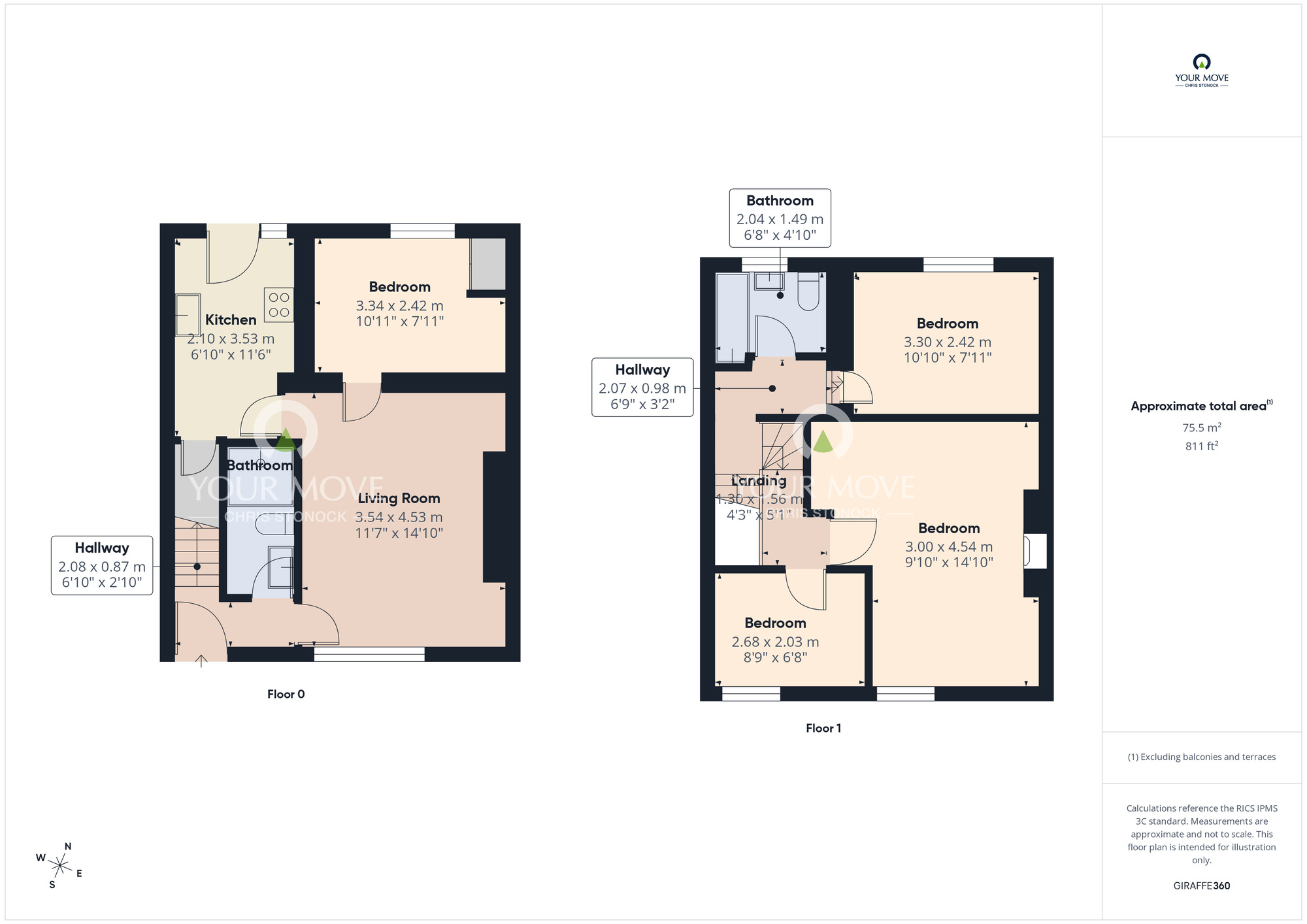 Floorplan of 4 bedroom Mid Terrace House to rent, Mowbray Street, Durham, DH1