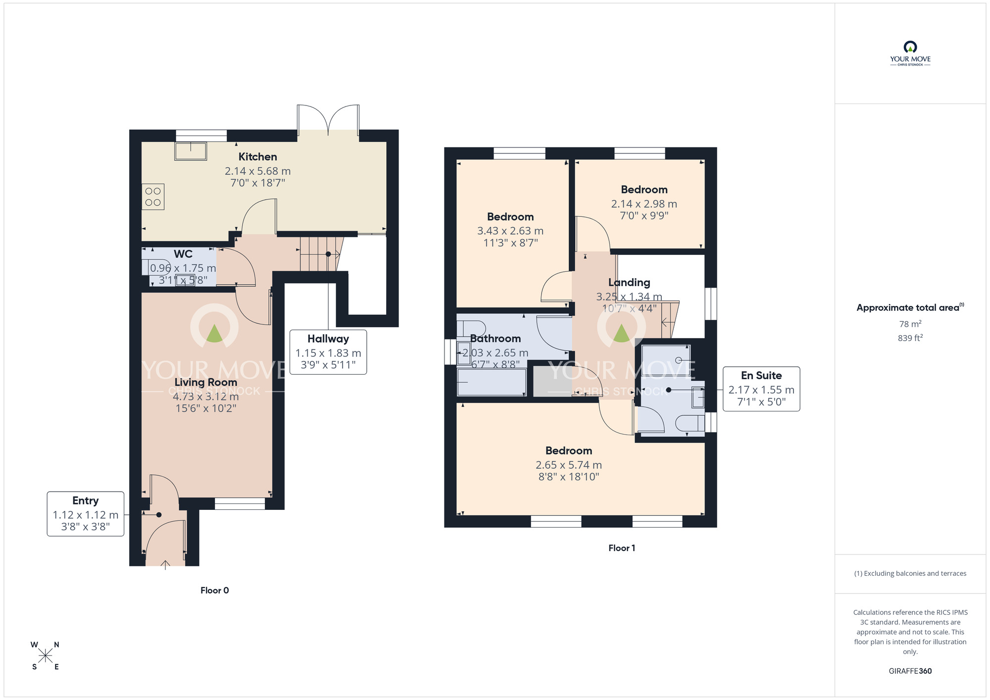 Floorplan of 3 bedroom Detached House for sale, Manor Drive, Sacriston, Durham, DH7