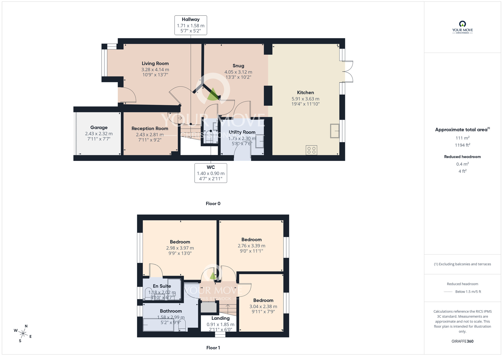 Floorplan of 3 bedroom Detached House for sale, Armstrong Drive, Willington, Durham, DL15