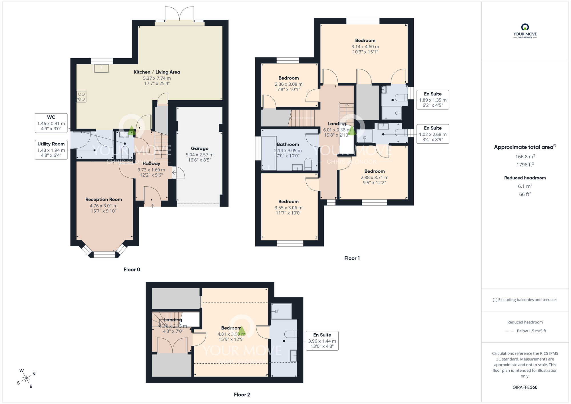 Floorplan of 5 bedroom Detached House for sale, Vine Street, Spennymoor, Durham, DL16