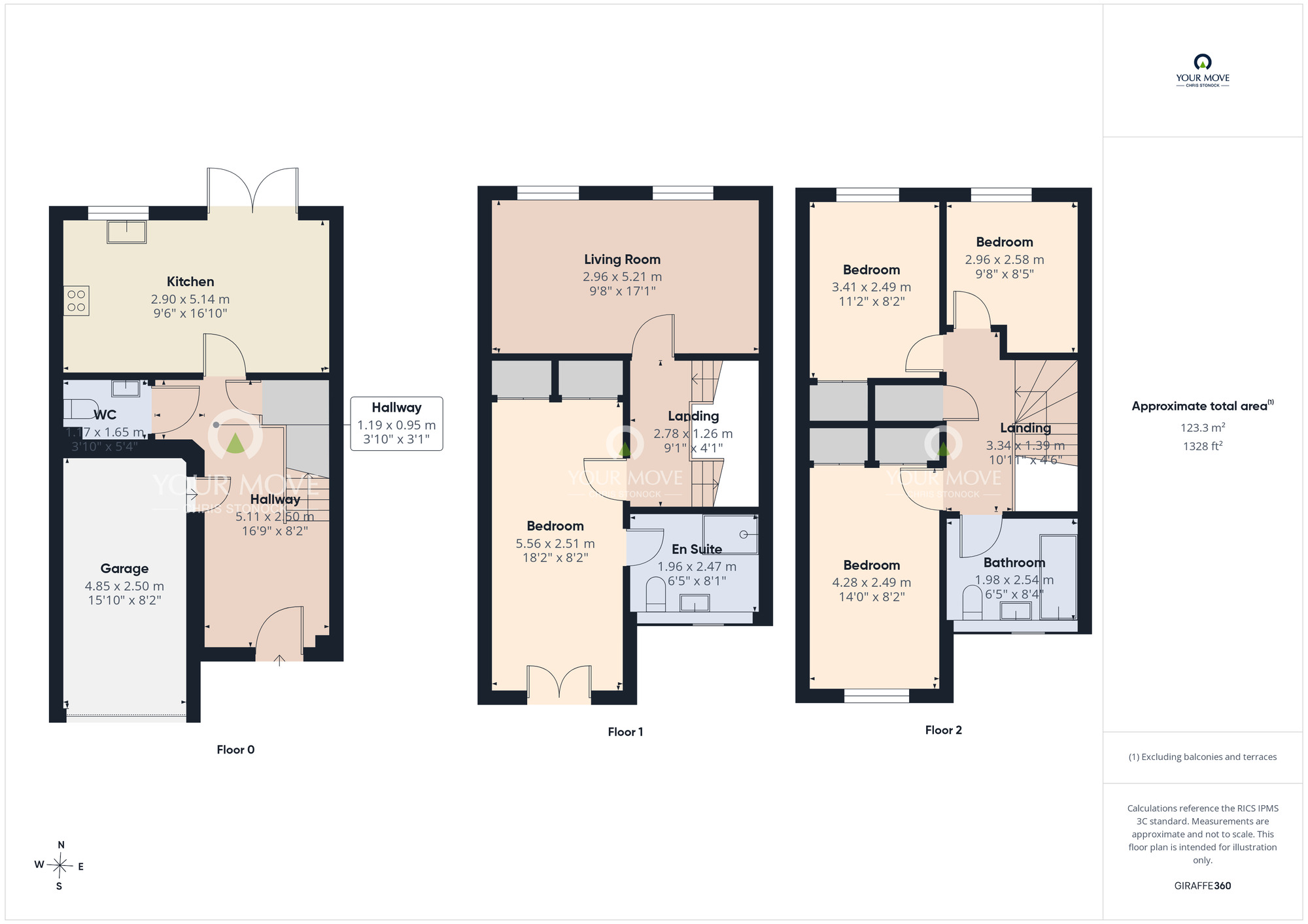 Floorplan of 4 bedroom Mid Terrace House for sale, Faraday Court, Durham, DH1