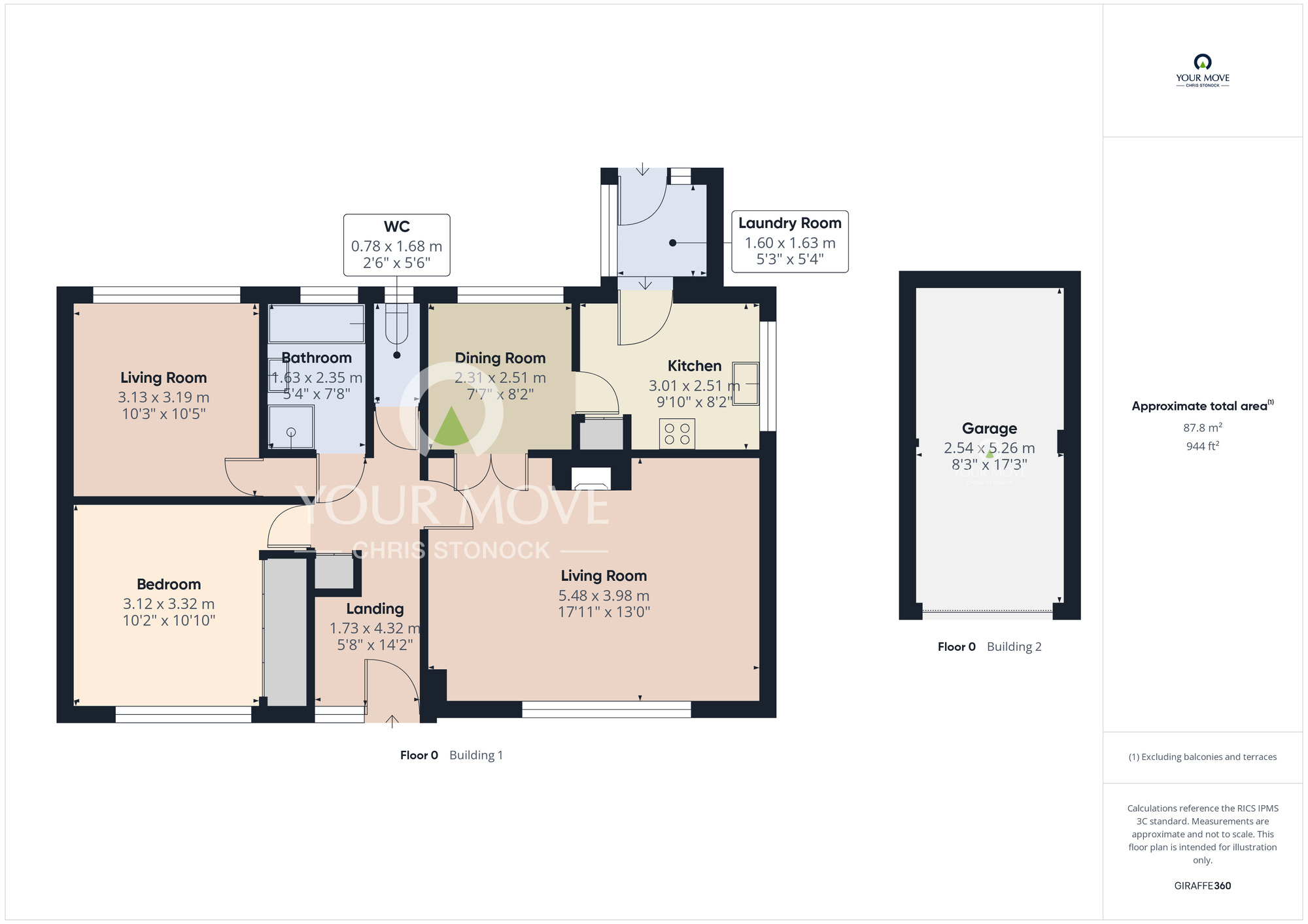 Floorplan of 2 bedroom Detached Bungalow for sale, Murrayfield Drive, Brandon, Durham, DH7