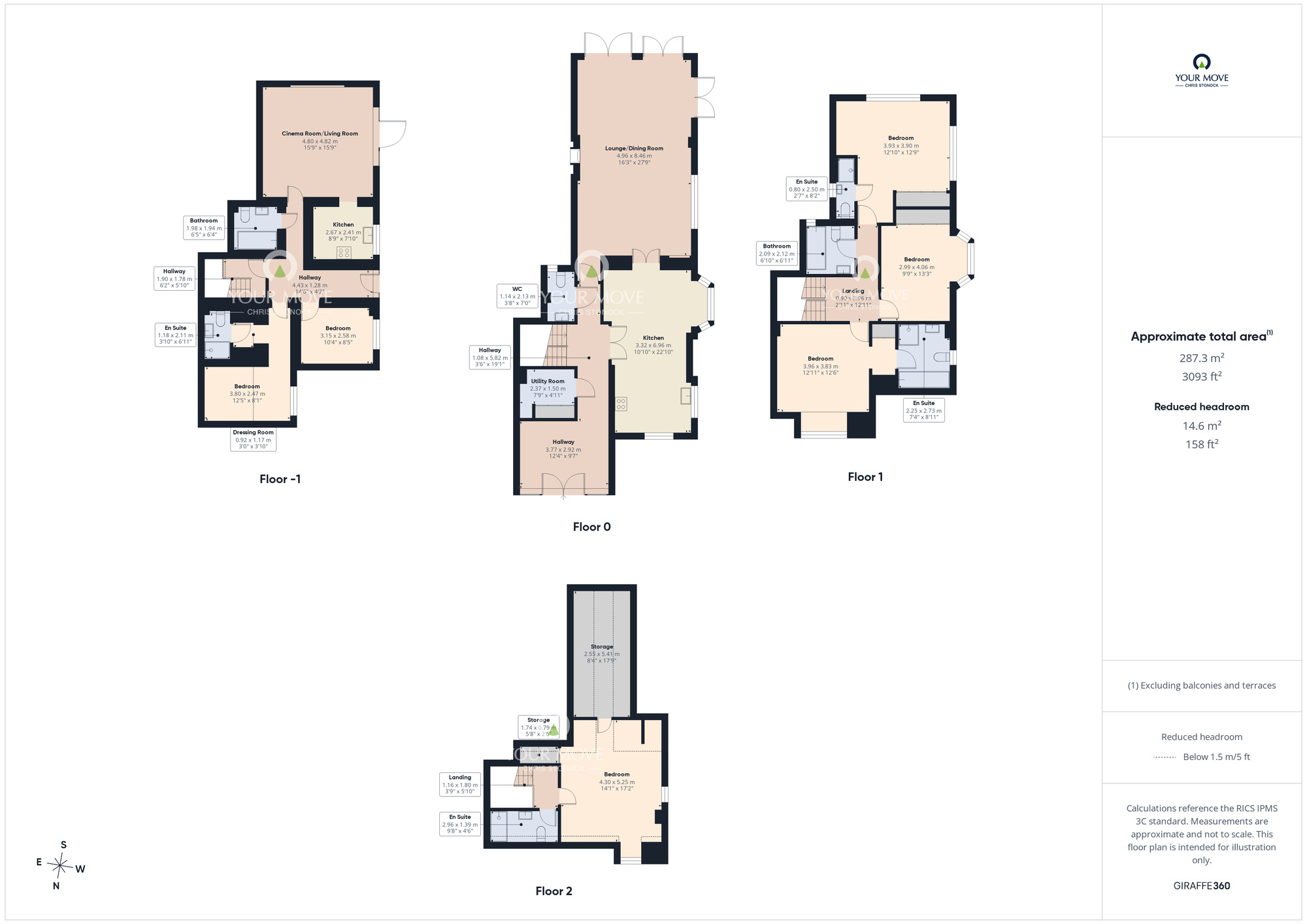 Floorplan of 6 bedroom Detached House for sale, Lowes Barn Bank, Durham, DH1