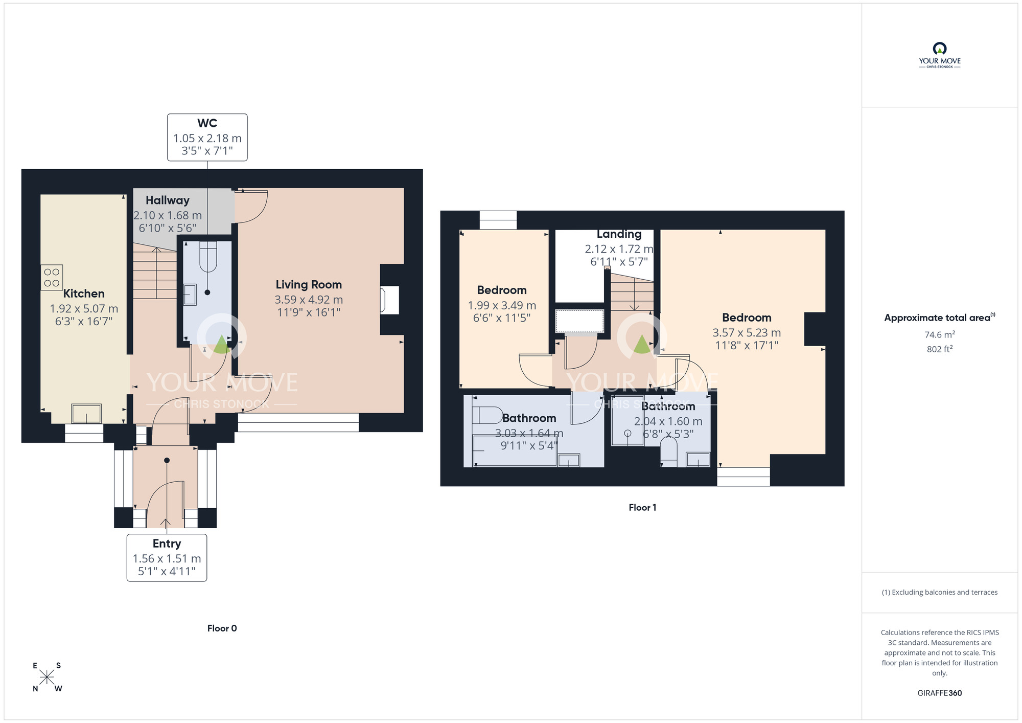 Floorplan of 2 bedroom Mid Terrace House to rent, Harvest View, Hagg House Farm, Durham, DH1