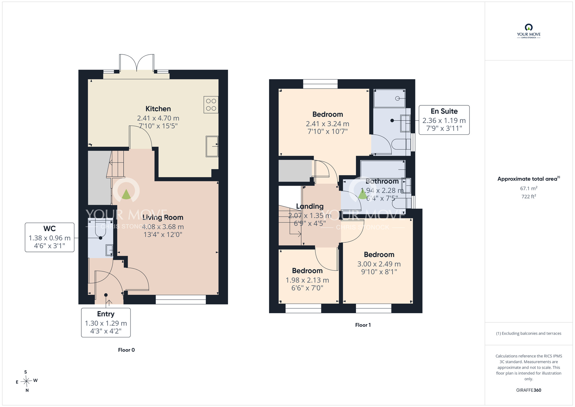 Floorplan of 3 bedroom Semi Detached House for sale, Wheatley Close, Bowburn, Durham, DH6