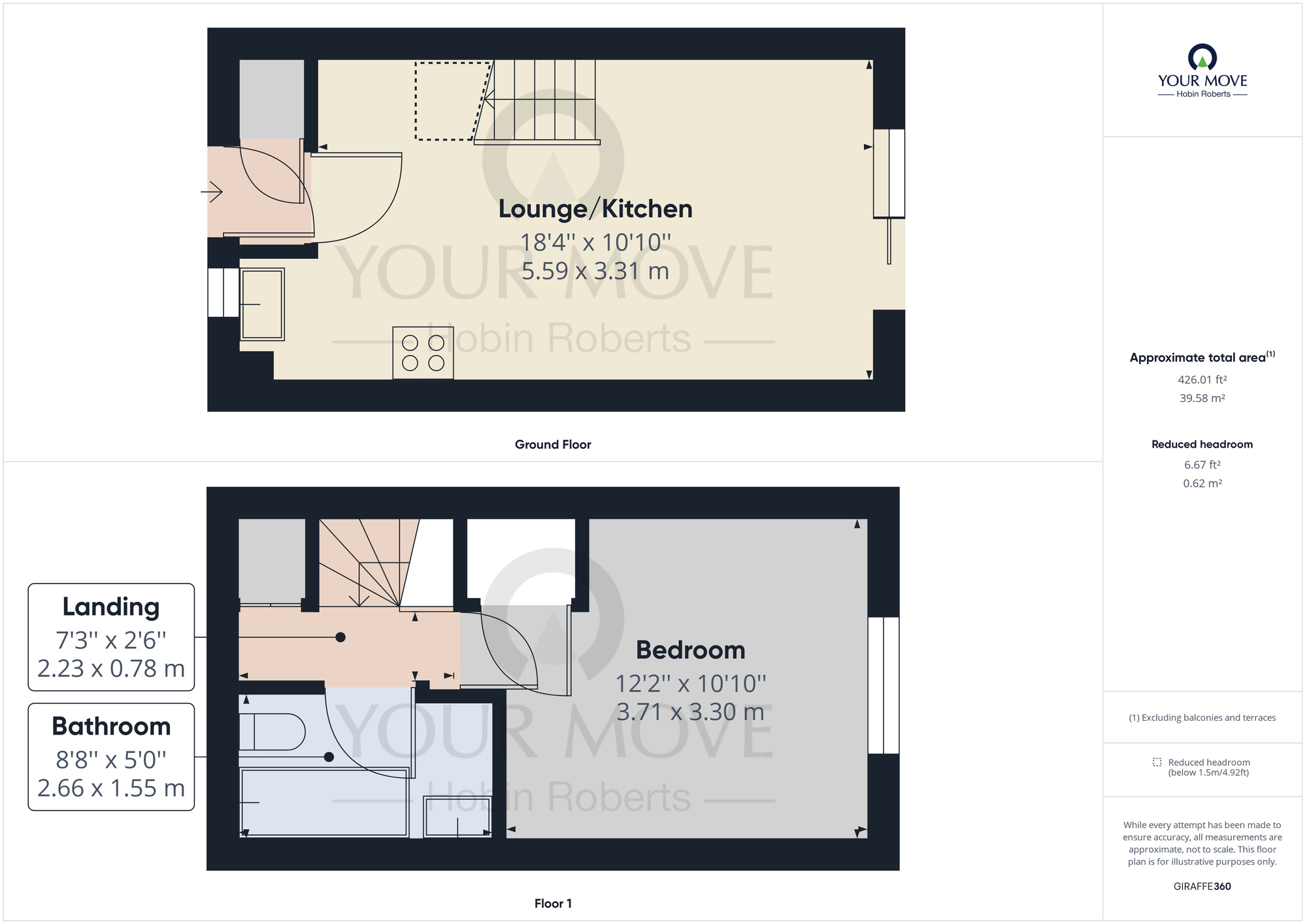 Floorplan of 1 bedroom  House to rent, Reims Court, New Duston, Northampton, NN5