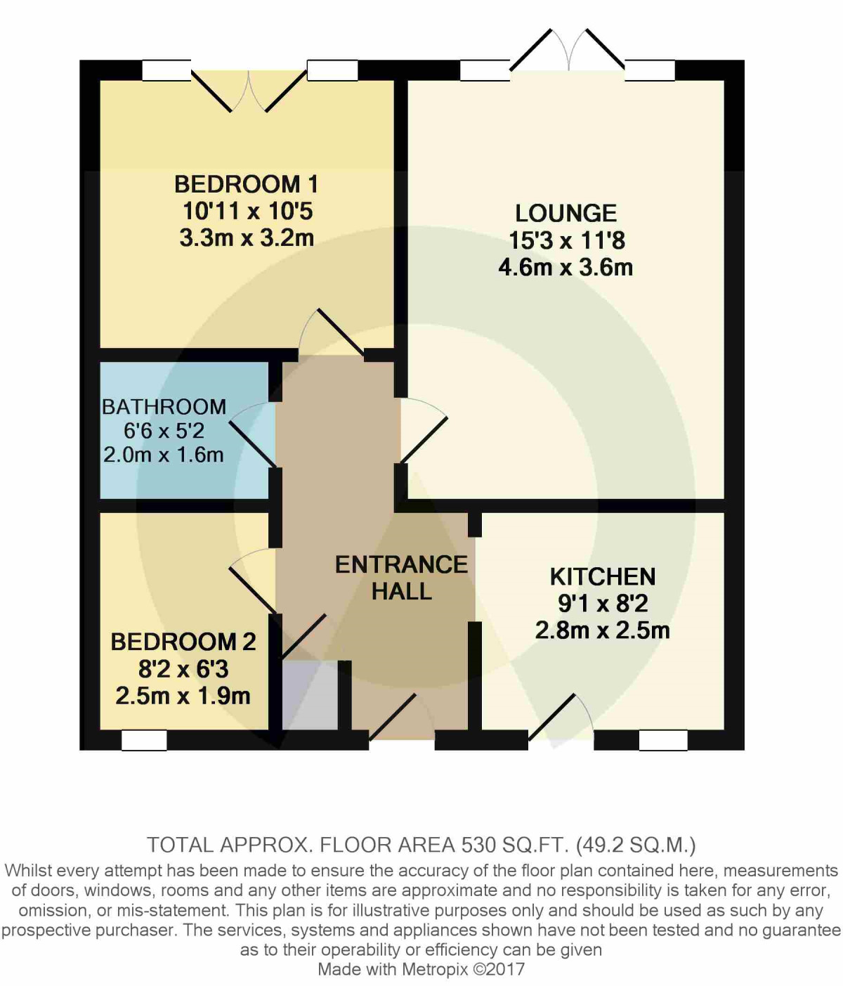 Floorplan of 2 bedroom  House to rent, The Grange, Preston Capes, Northamptonshire, NN11