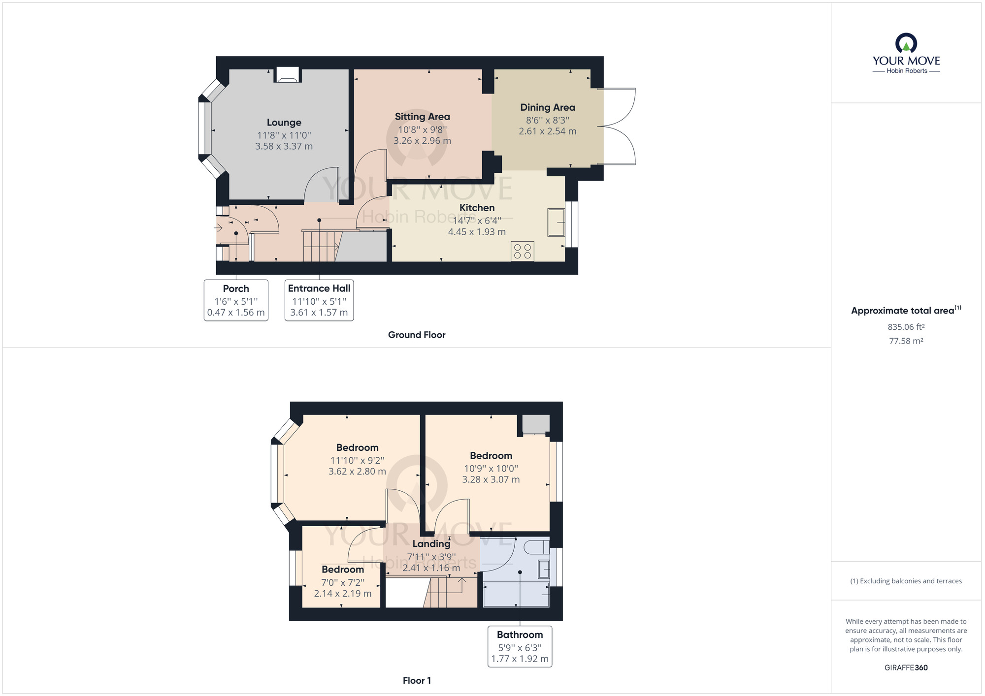 Floorplan of 3 bedroom Semi Detached House to rent, Windsor Crescent, Duston, Northampton, NN5