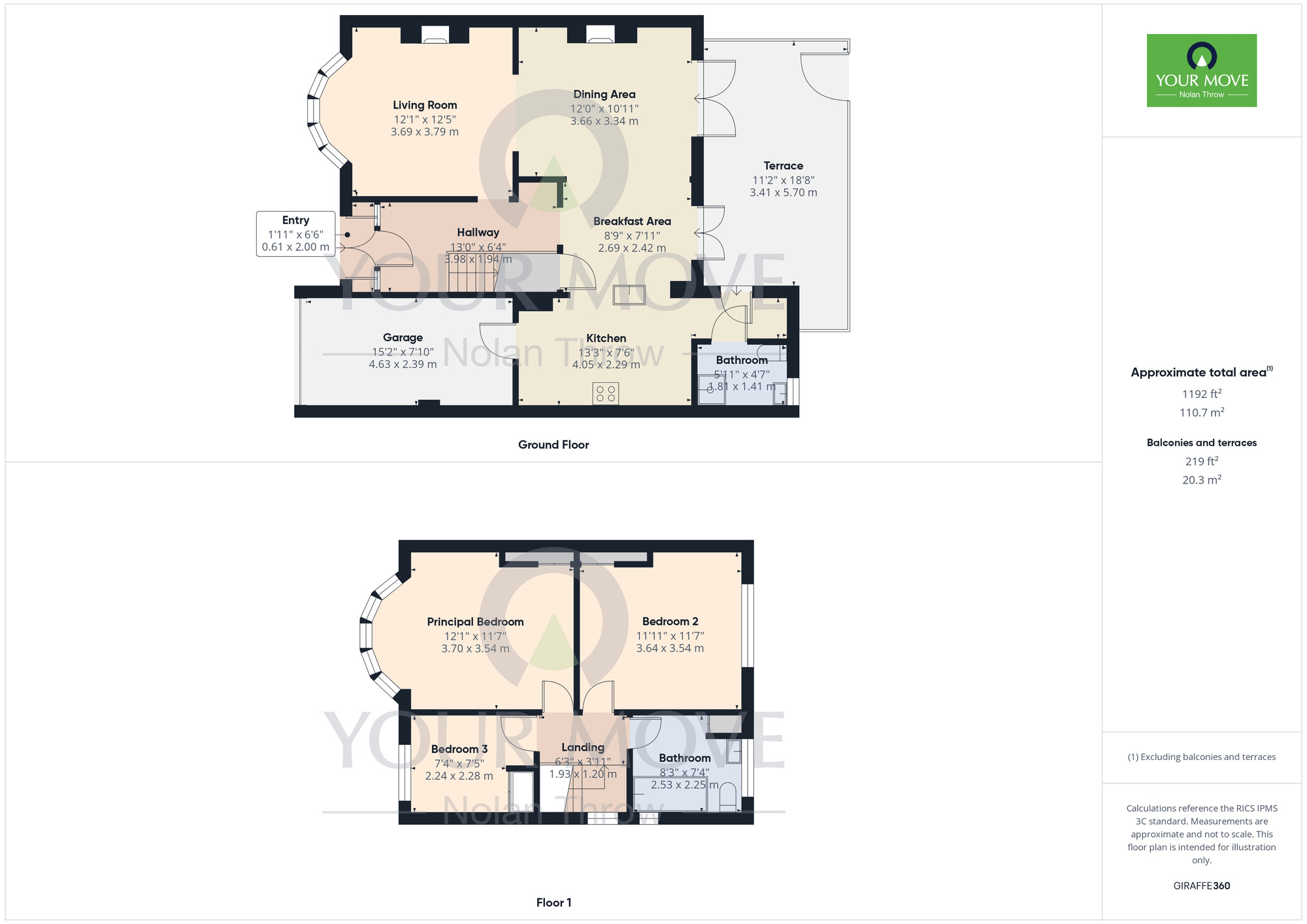 Floorplan of 3 bedroom Semi Detached House to rent, The Bartons Close, Dallington, Northampton, NN5
