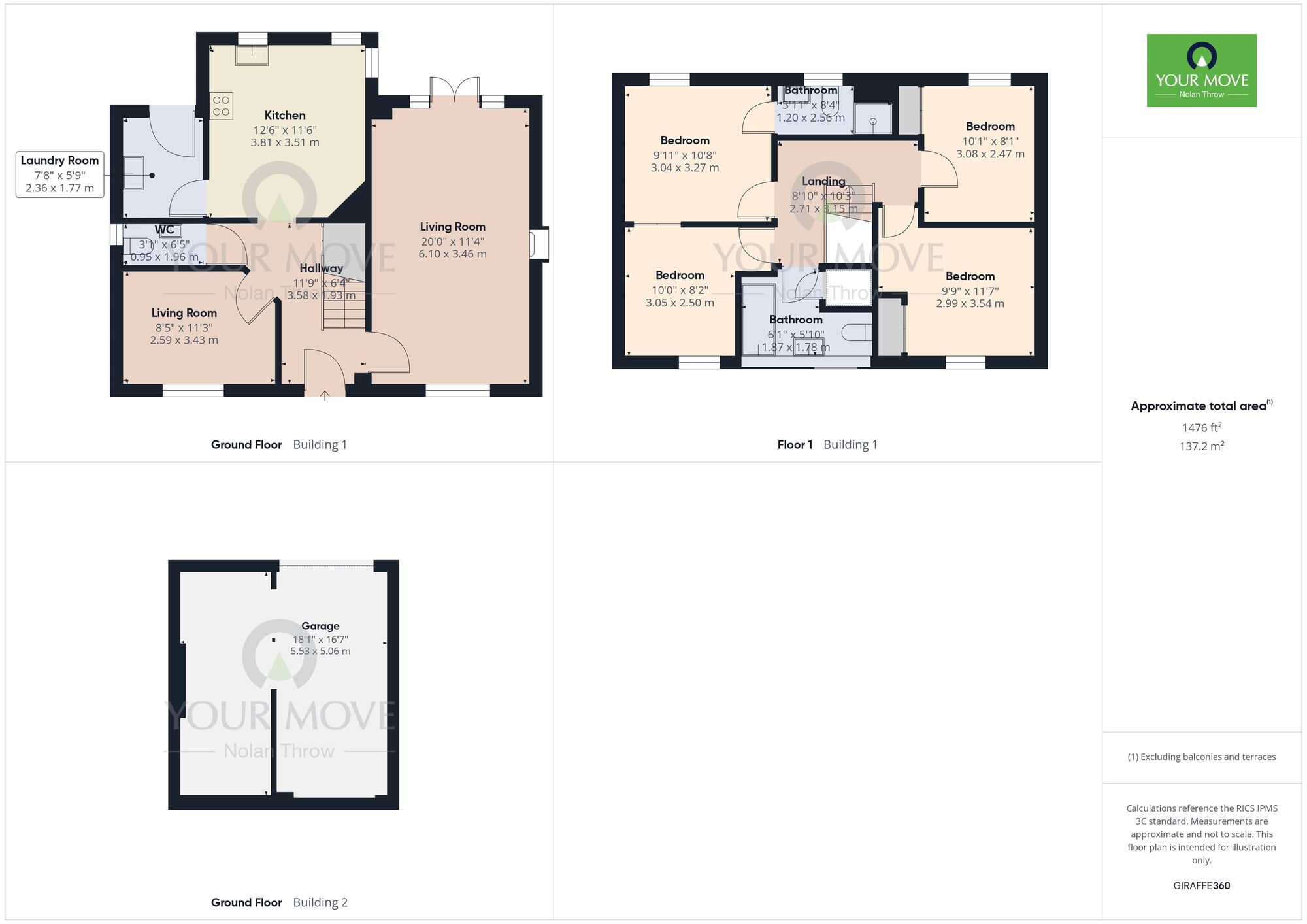 Floorplan of 4 bedroom Semi Detached House to rent, Baines Close, Silverstone, Northamptonshire, NN12