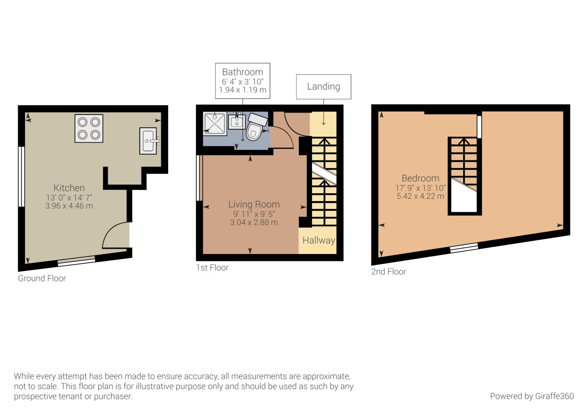 Floorplan of 1 bedroom  Flat to rent, Marlborough Road, Northampton, NN5