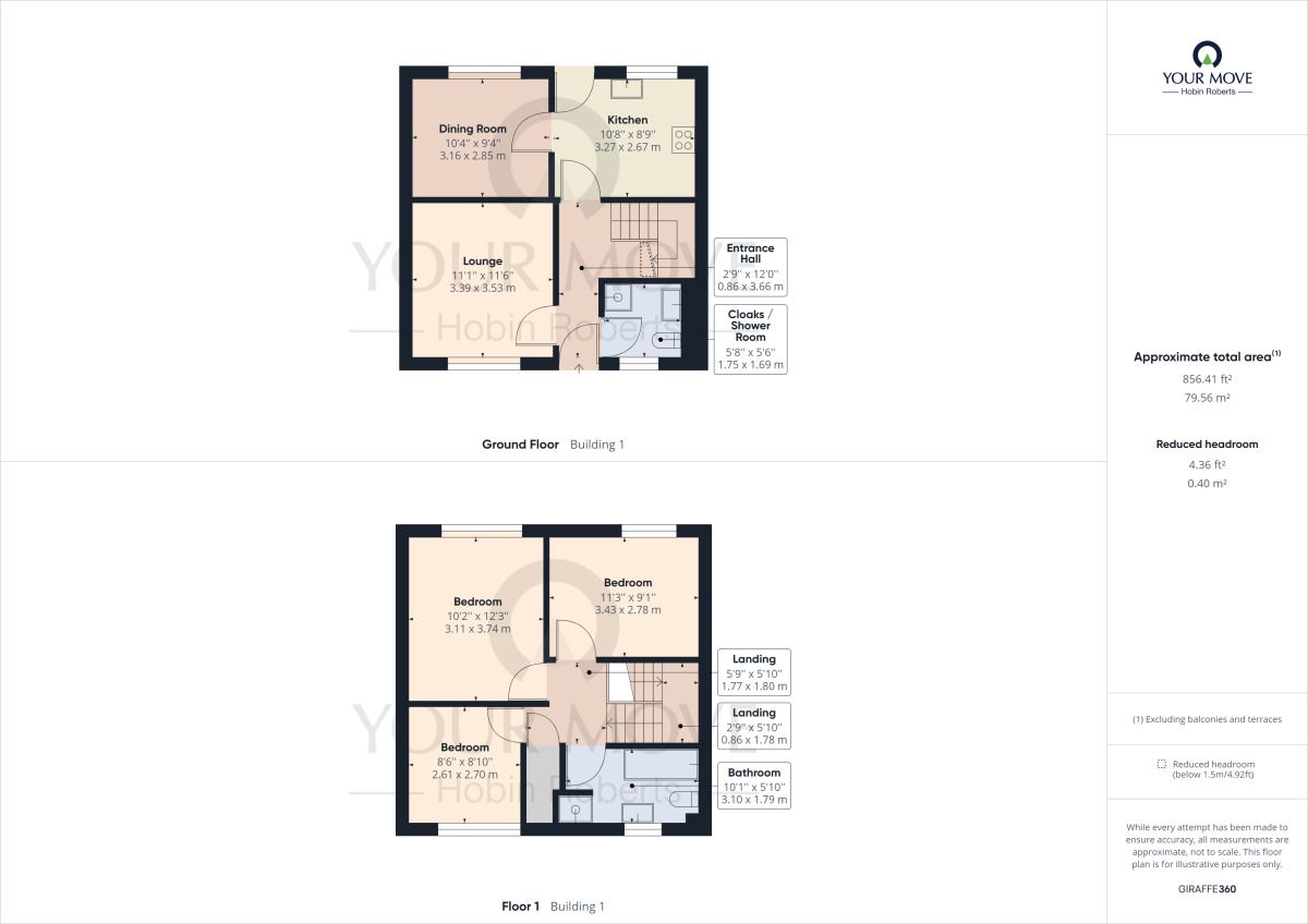 Floorplan of 3 bedroom Mid Terrace House to rent, Lennox Walk, Duston, Northampton, NN5