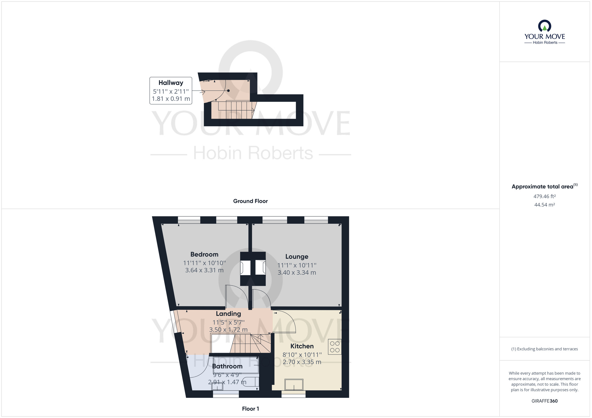 Floorplan of 1 bedroom Flat to rent, Raymond Road, Northampton, NN5