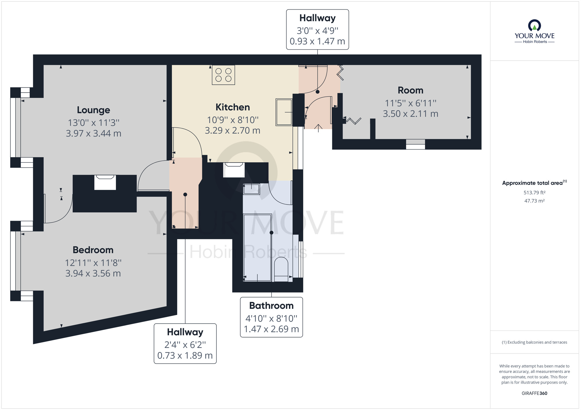 Floorplan of 1 bedroom Flat to rent, Raymond Road, St James, Northampton, NN5