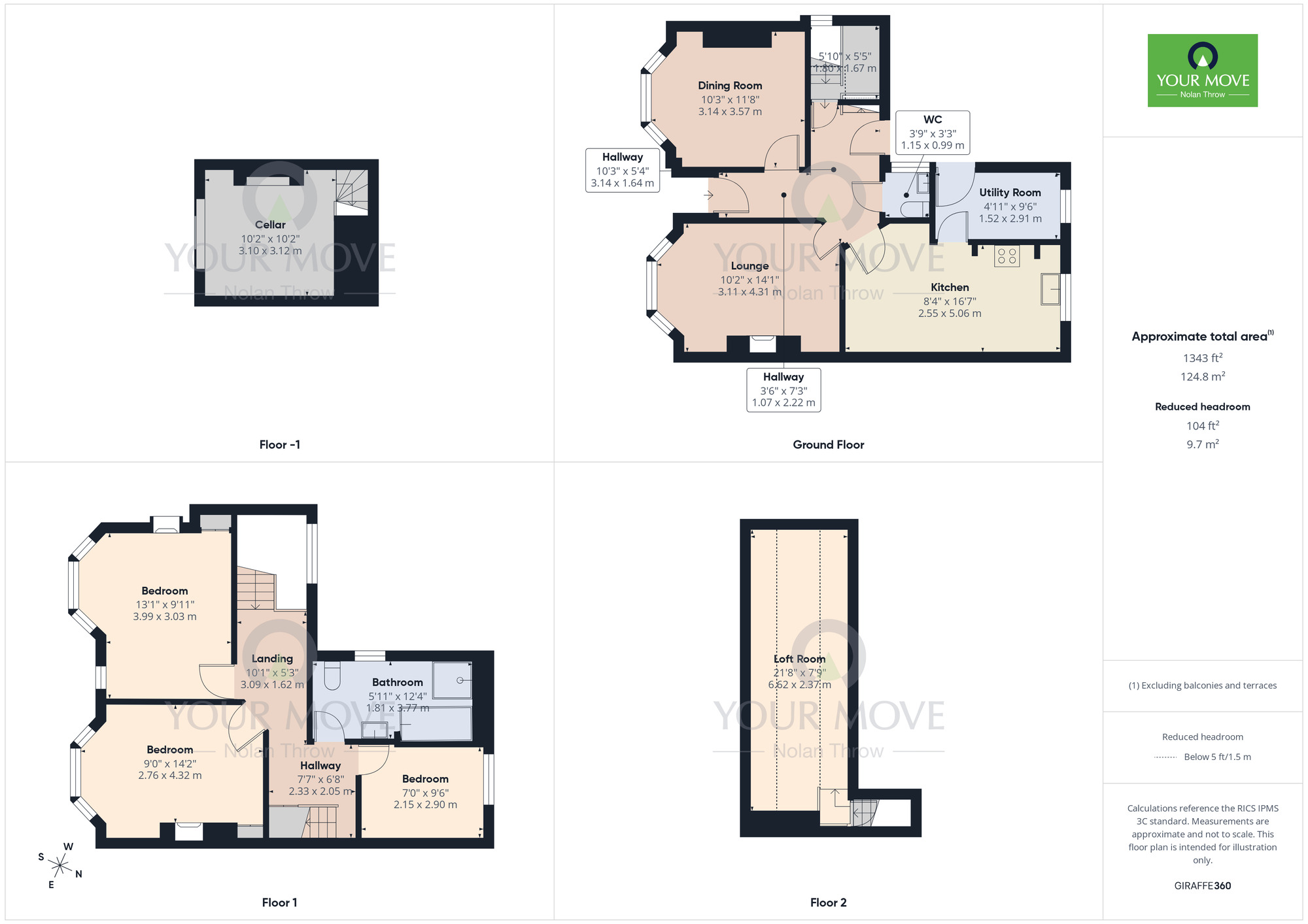 Floorplan of 3 bedroom Semi Detached House for sale, Forfar Street, St James, Northamptonshire, NN5