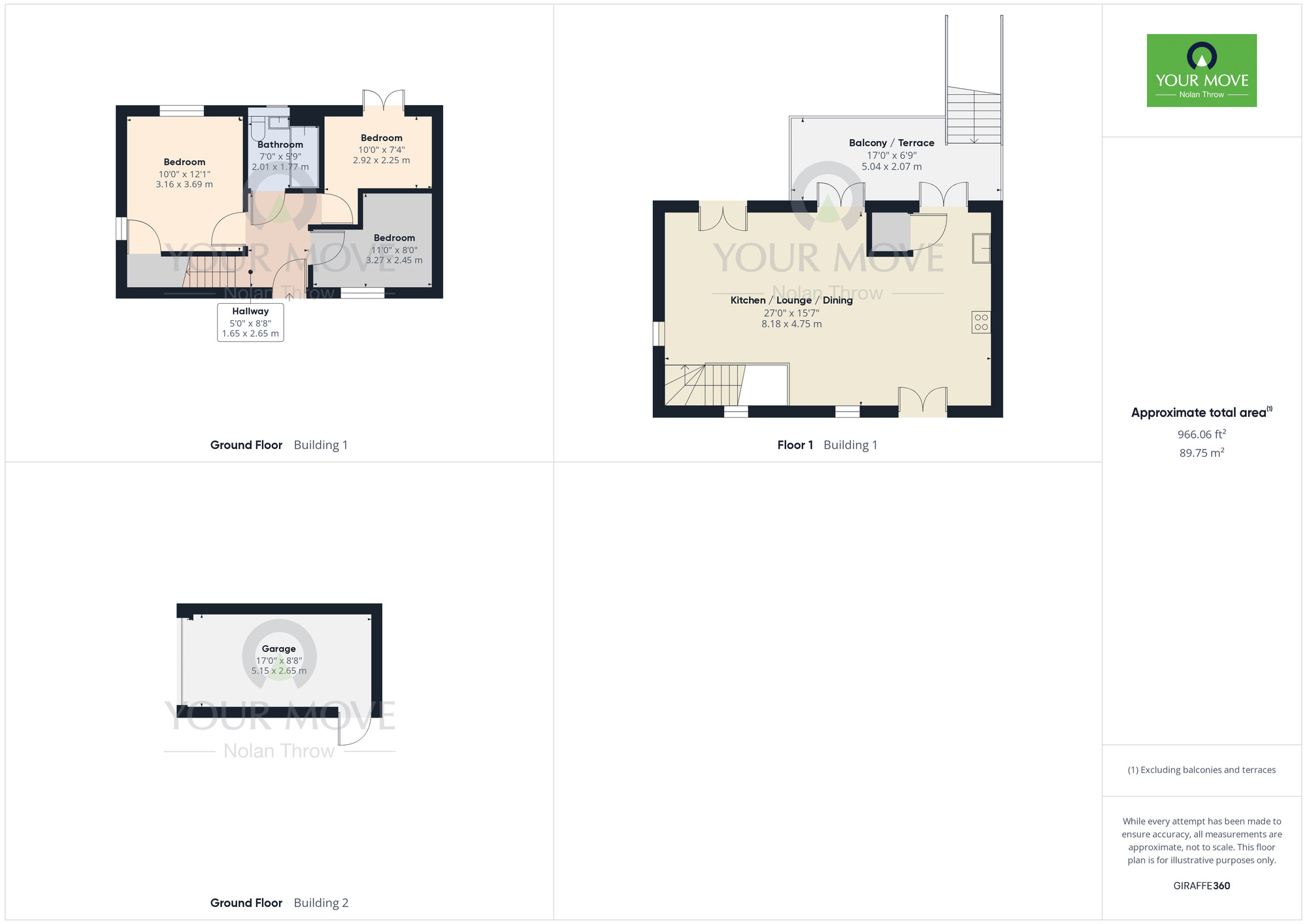 Floorplan of 3 bedroom End Terrace House for sale, Barring Street, Upton, Northampton, NN5