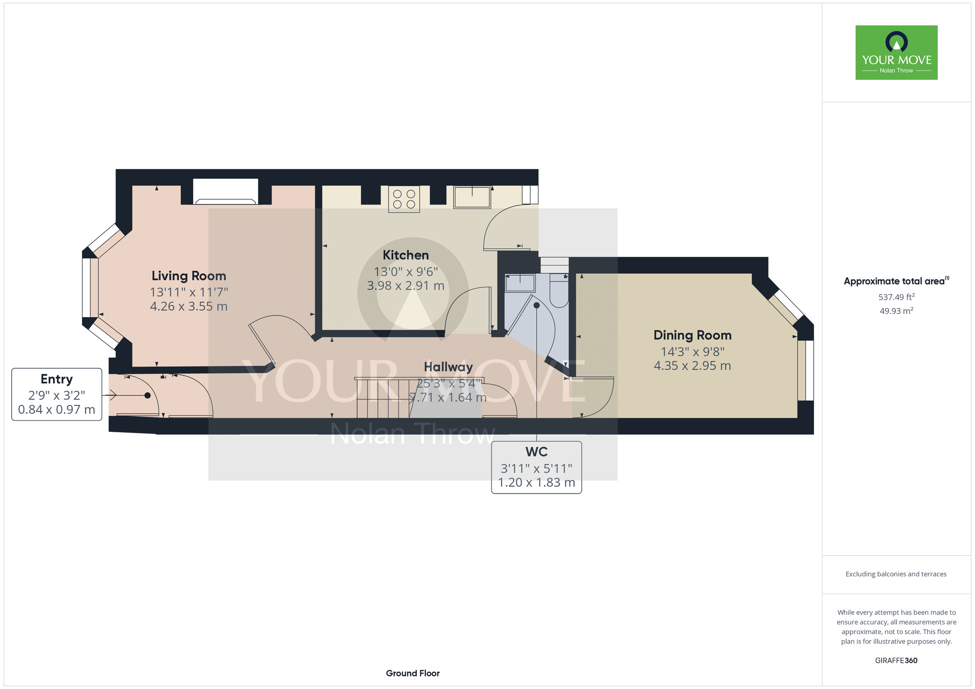 3 bedroom Mid Terrace House for sale, Glasgow Street, St James