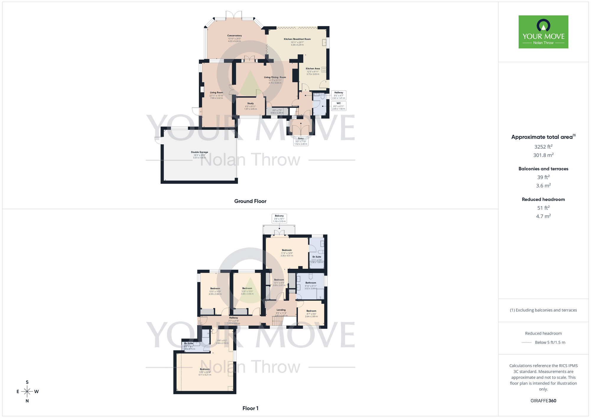 Floorplan of 5 bedroom Detached House for sale, Creaton Road, Hollowell, Northampton, NN6