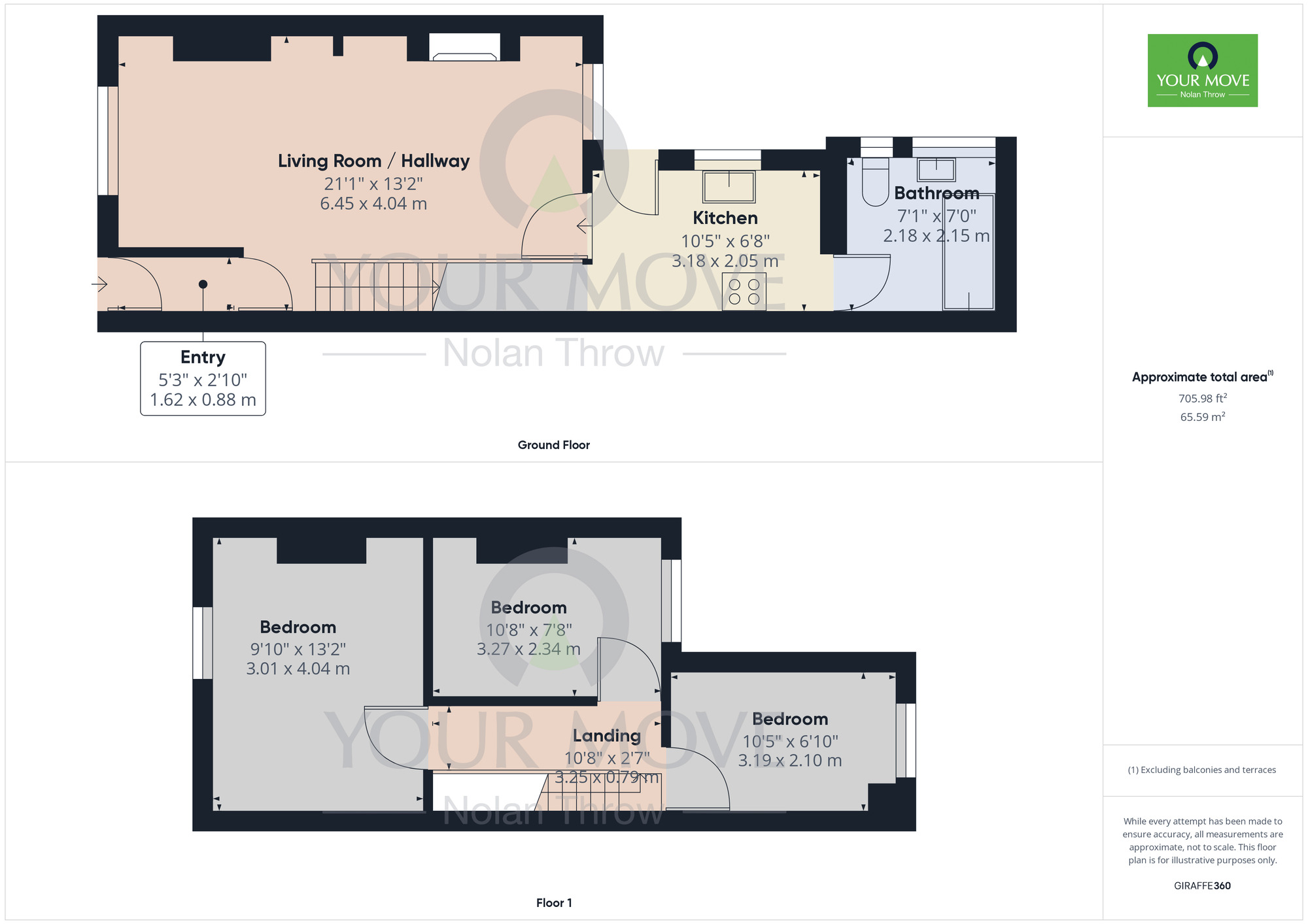 Floorplan of 3 bedroom Mid Terrace House to rent, Spencer Street, St James, Northampton, NN5