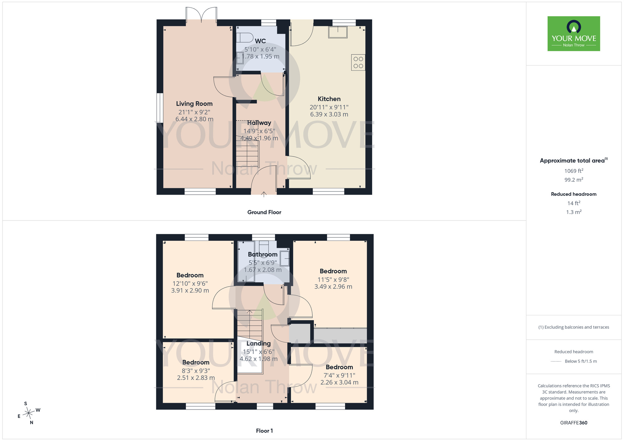 Floorplan of 4 bedroom Detached House for sale, Scott Close, St Crispins, Northampton, NN5