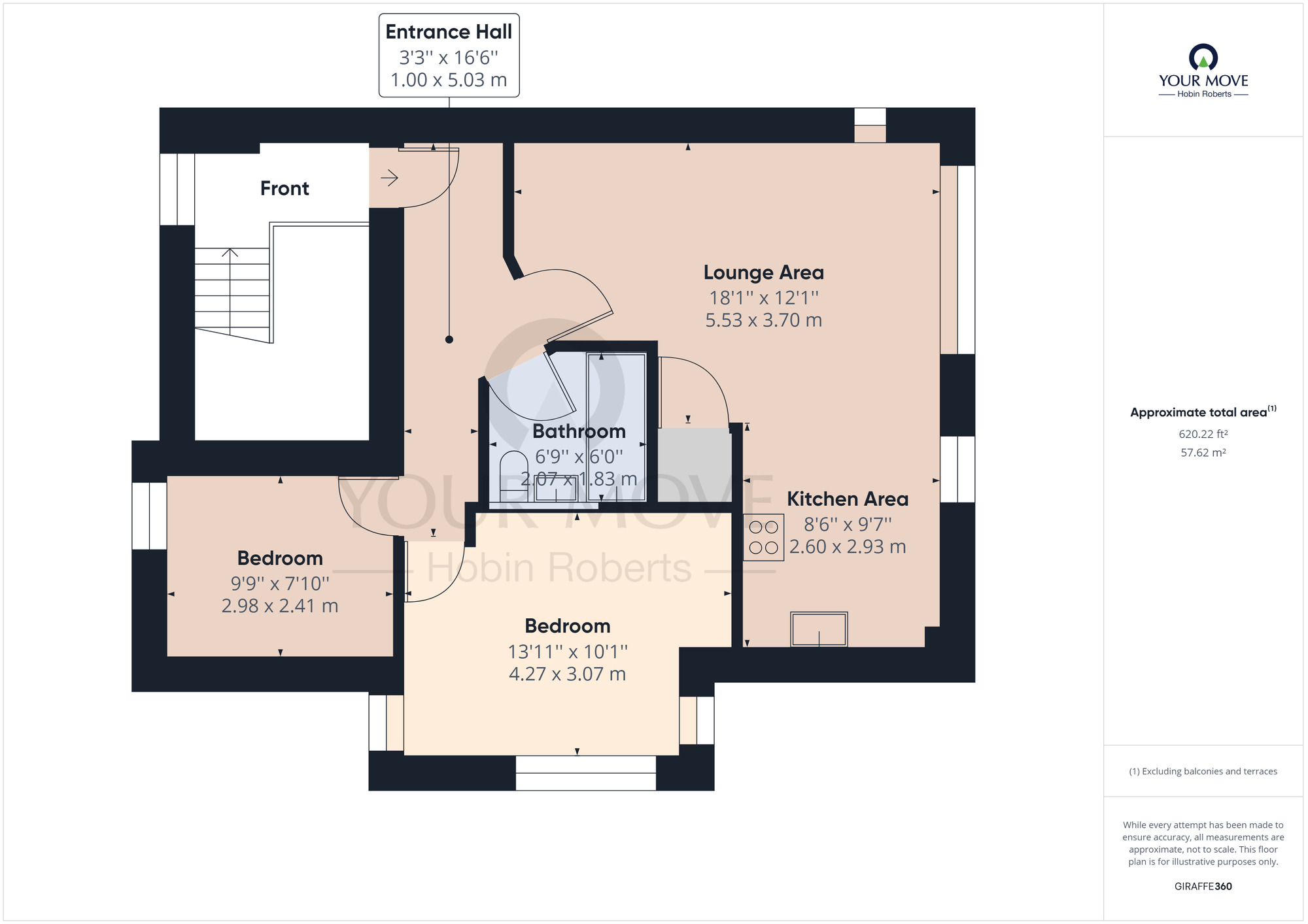 Floorplan of 2 bedroom Flat for sale, Scribers Drive, Upton, Northamptonshire, NN5