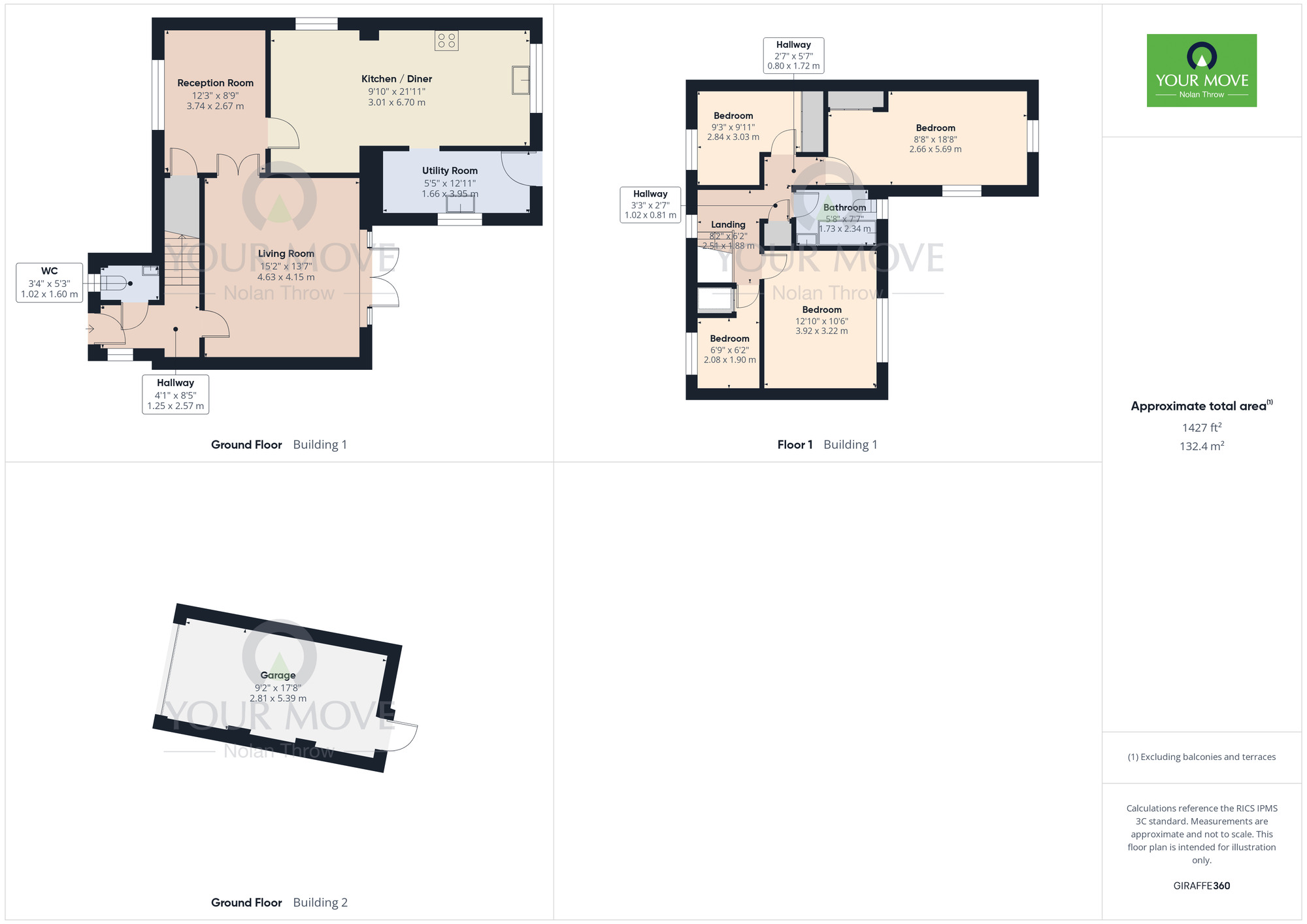 Floorplan of 4 bedroom Detached House for sale, Wrenbury Road, Duston, Northamptonshire, NN5