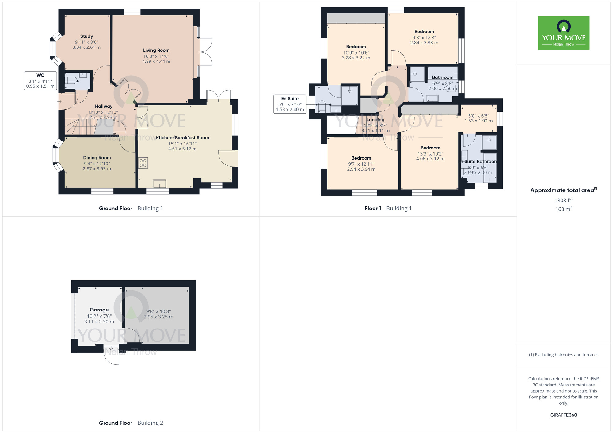 Floorplan of 4 bedroom Detached House for sale, Norman Snow Way, Duston, Northamptonshire, NN5