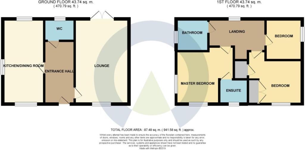 Floorplan of 3 bedroom Detached House to rent, Maxwell Crescent, Duston, Northamptonshire, NN5
