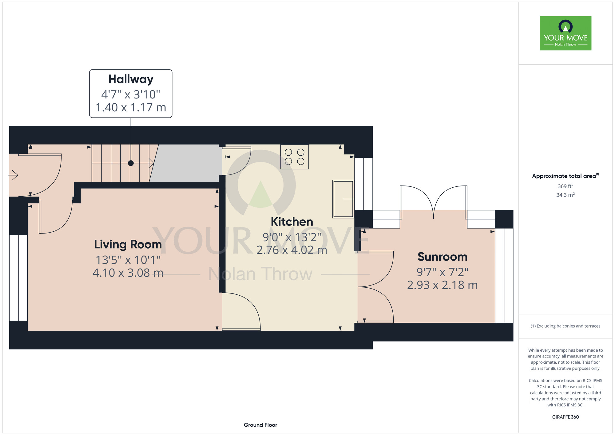Floorplan of 2 bedroom Semi Detached House for sale, Javelin Close, Duston, Northampton, NN5