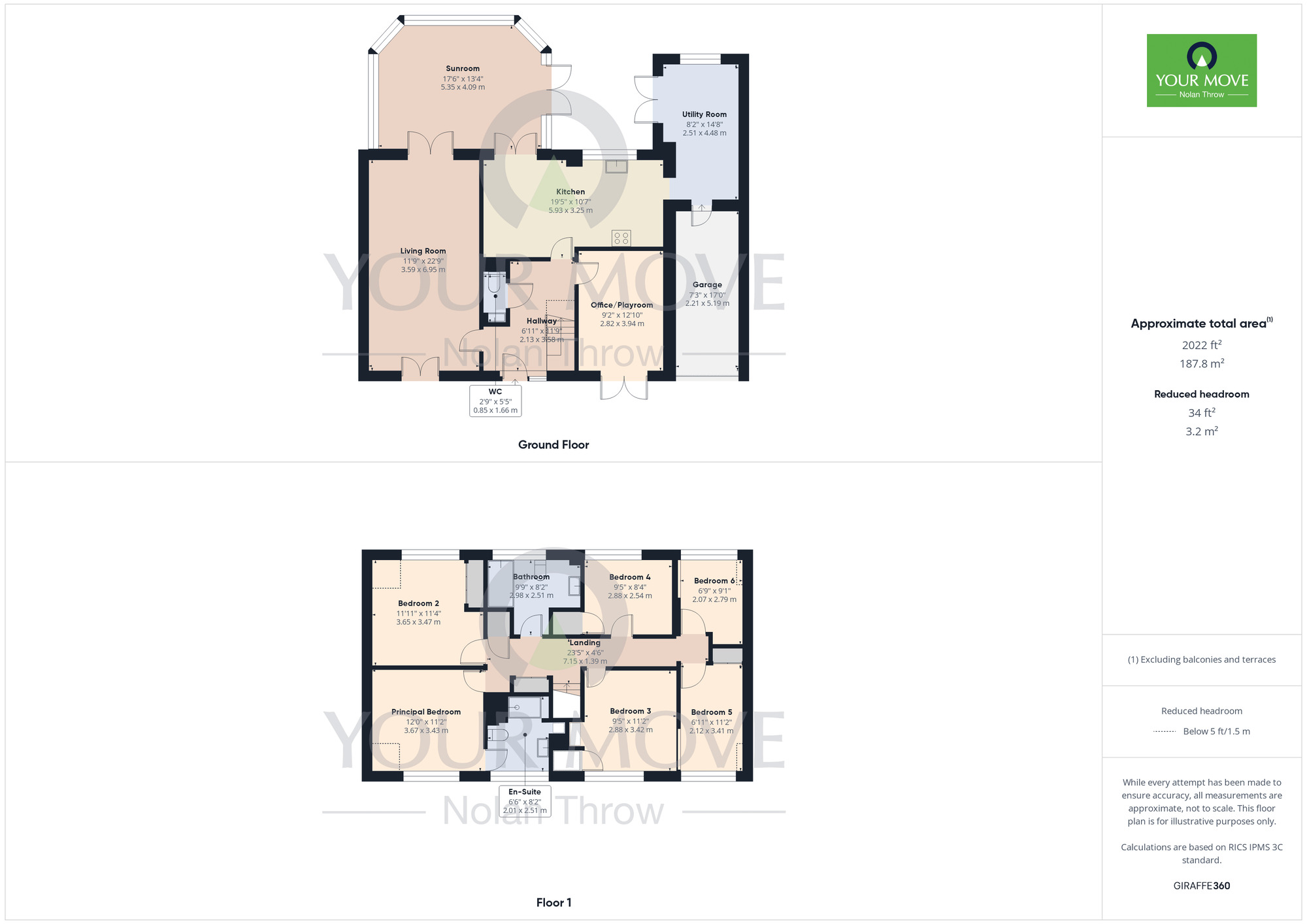 Floorplan of 6 bedroom Detached House for sale, Belvedere Close, Dallington, Northampton, Northamptonshire, NN5