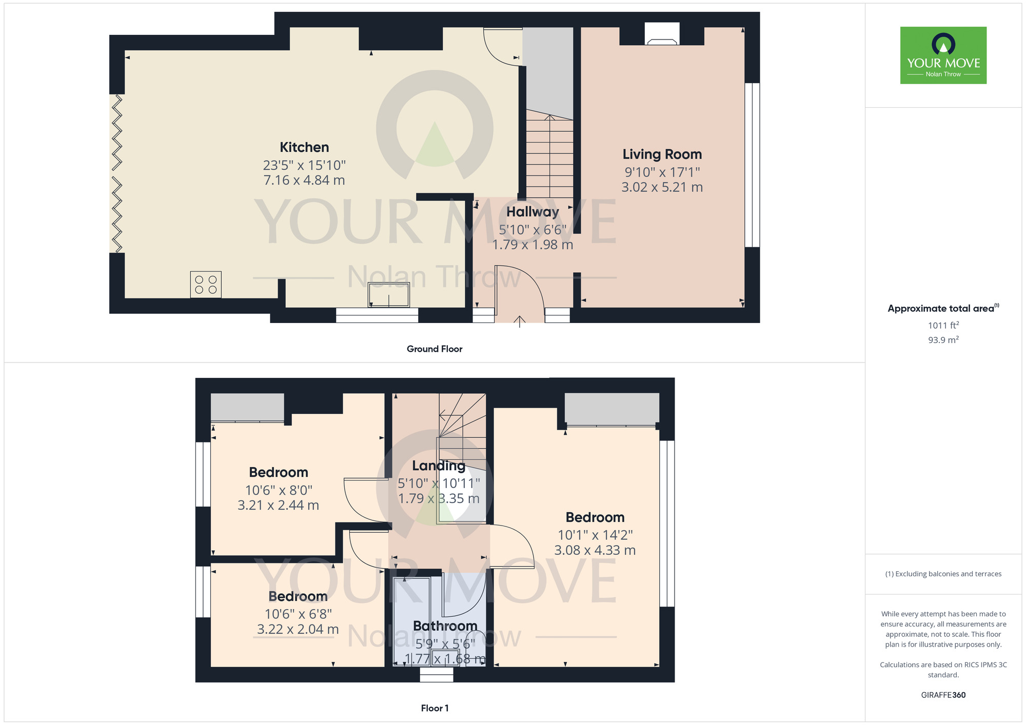 Floorplan of 3 bedroom End Terrace House for sale, Main Road, Duston, Northamptonshire, NN5